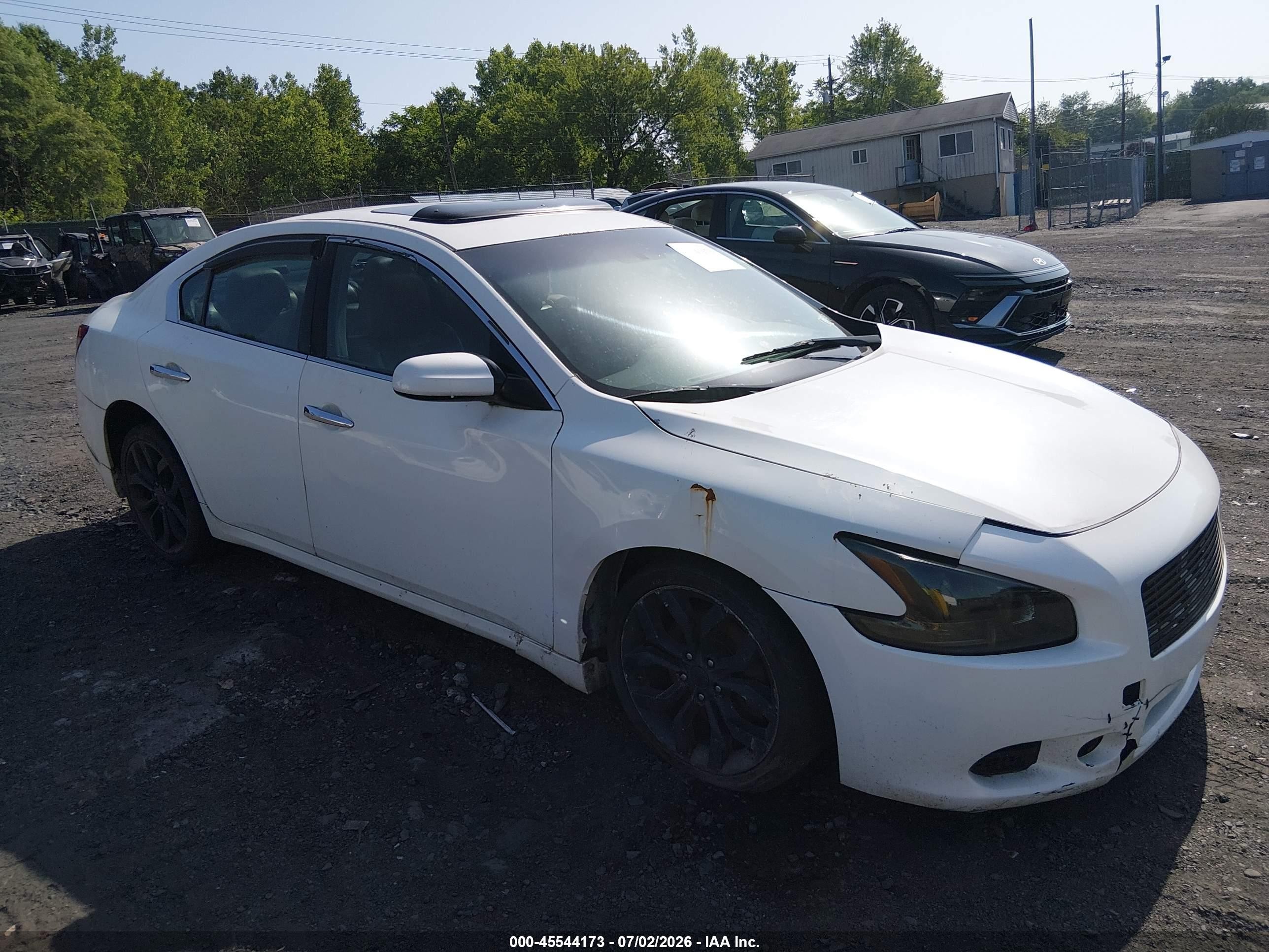 2011 Nissan Maxima 3.5 S White vin: 1N4AA5AP6BC825316