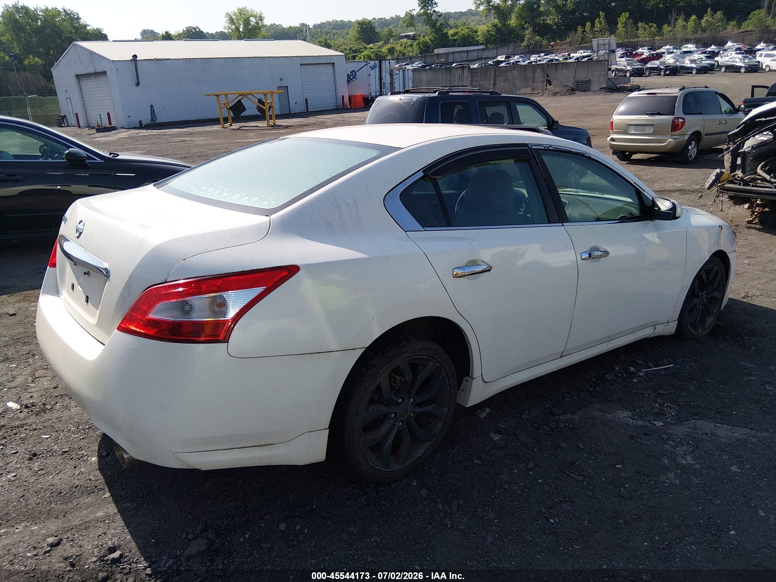 2011 Nissan Maxima 3.5 S White vin: 1N4AA5AP6BC825316