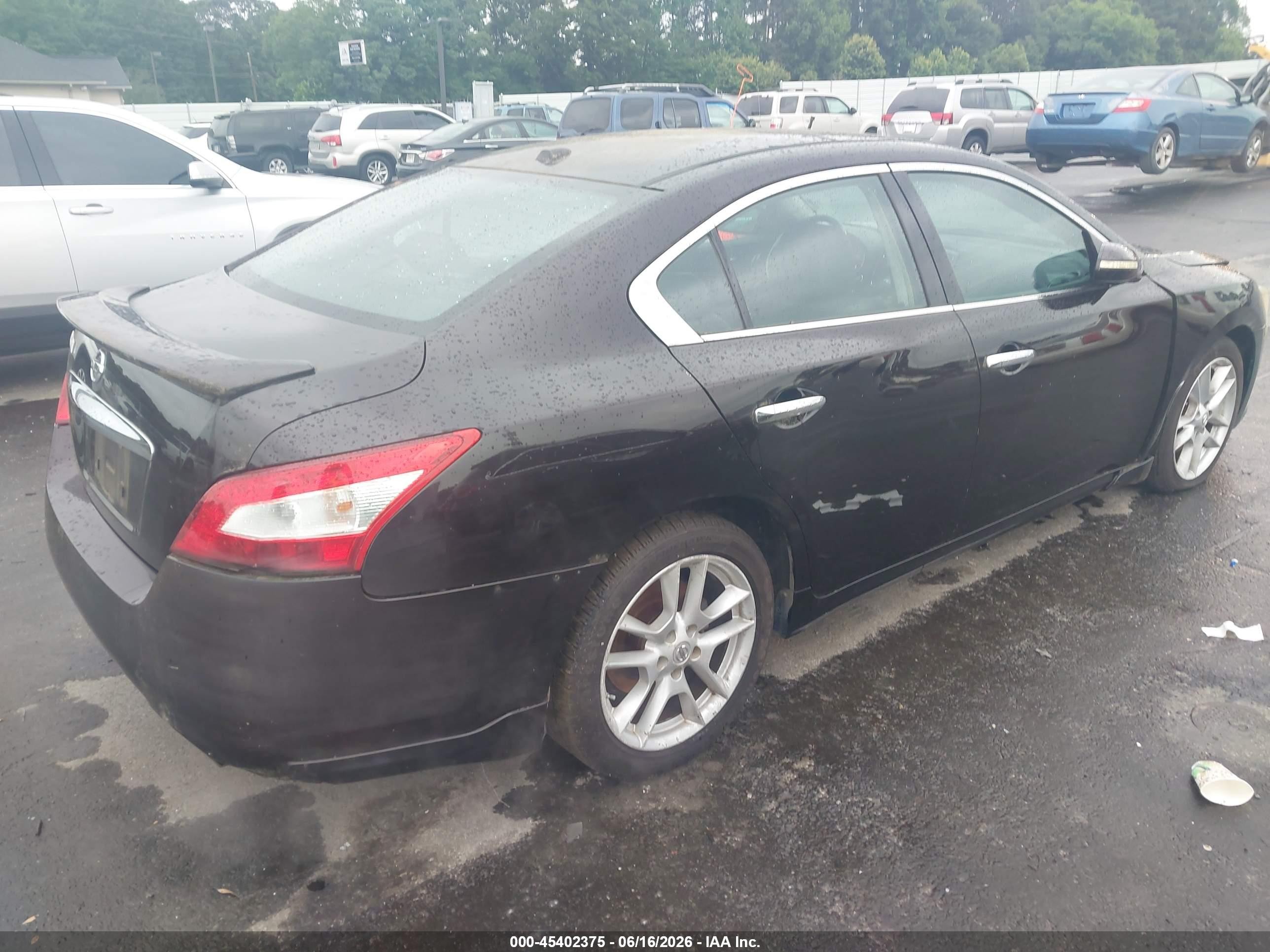 2011 Nissan Maxima 3.5 Sv Purple vin: 1N4AA5AP6BC837854