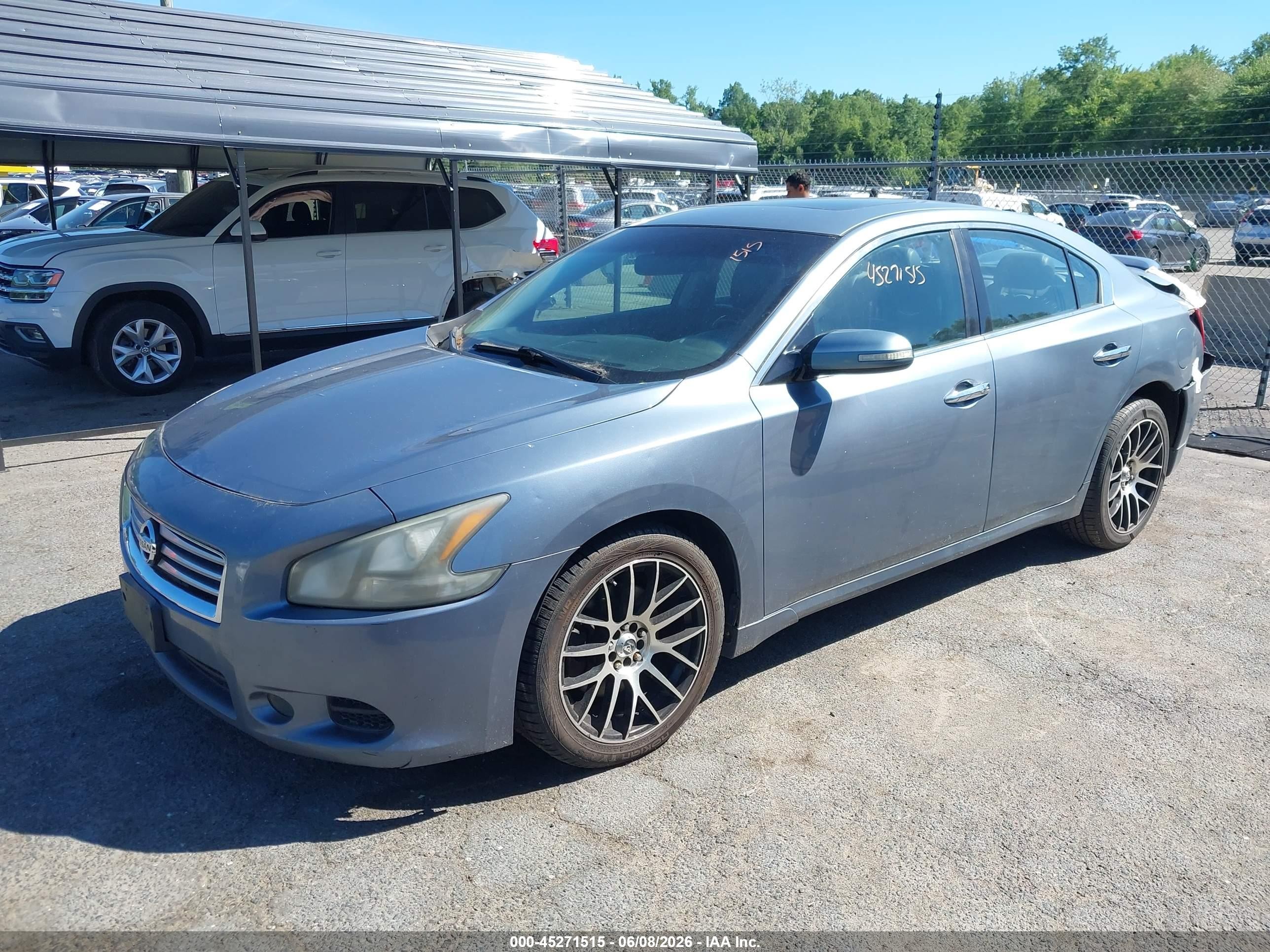 2011 Nissan Maxima 3.5 Sv Blue vin: 1N4AA5AP6BC839670