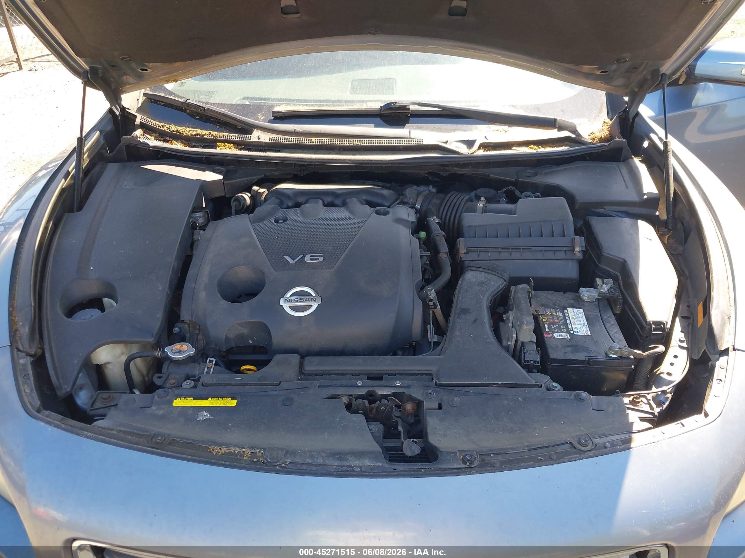 2011 Nissan Maxima 3.5 Sv Blue vin: 1N4AA5AP6BC839670