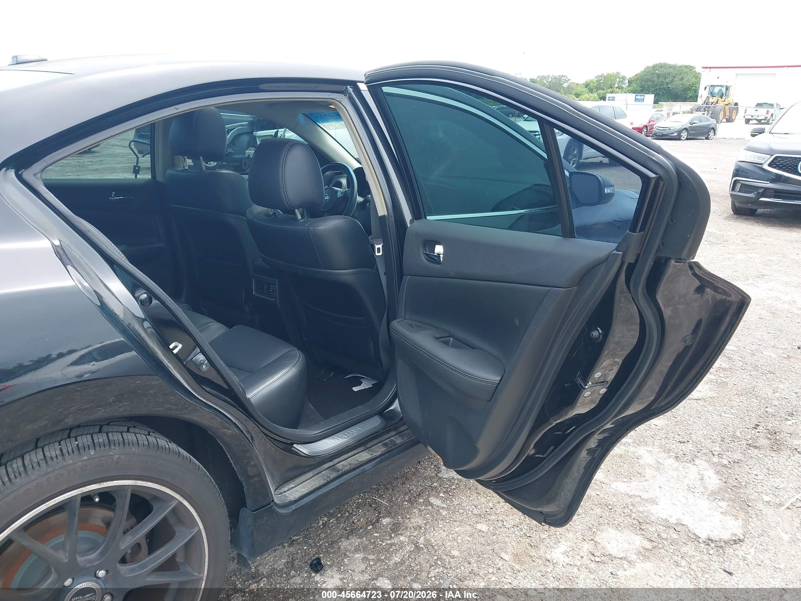 2011 Nissan Maxima 3.5 Sv Black vin: 1N4AA5AP6BC842780