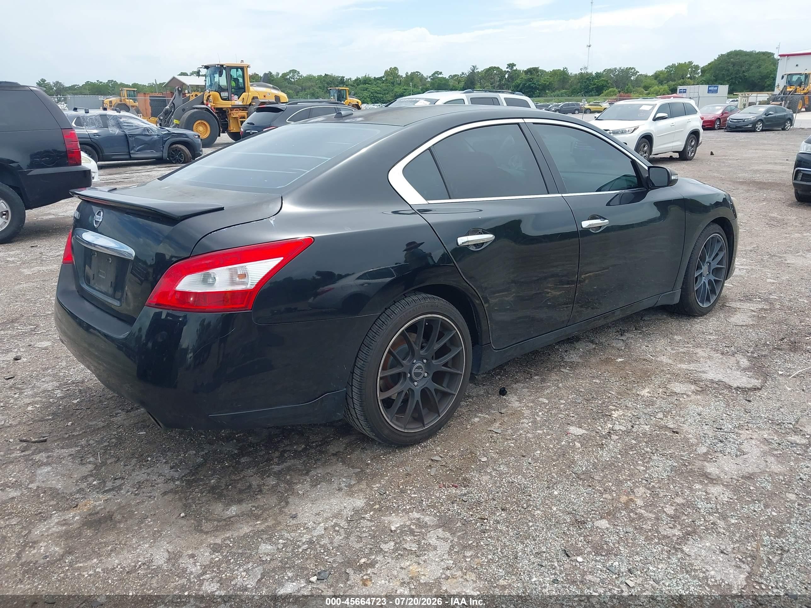 2011 Nissan Maxima 3.5 Sv Black vin: 1N4AA5AP6BC842780