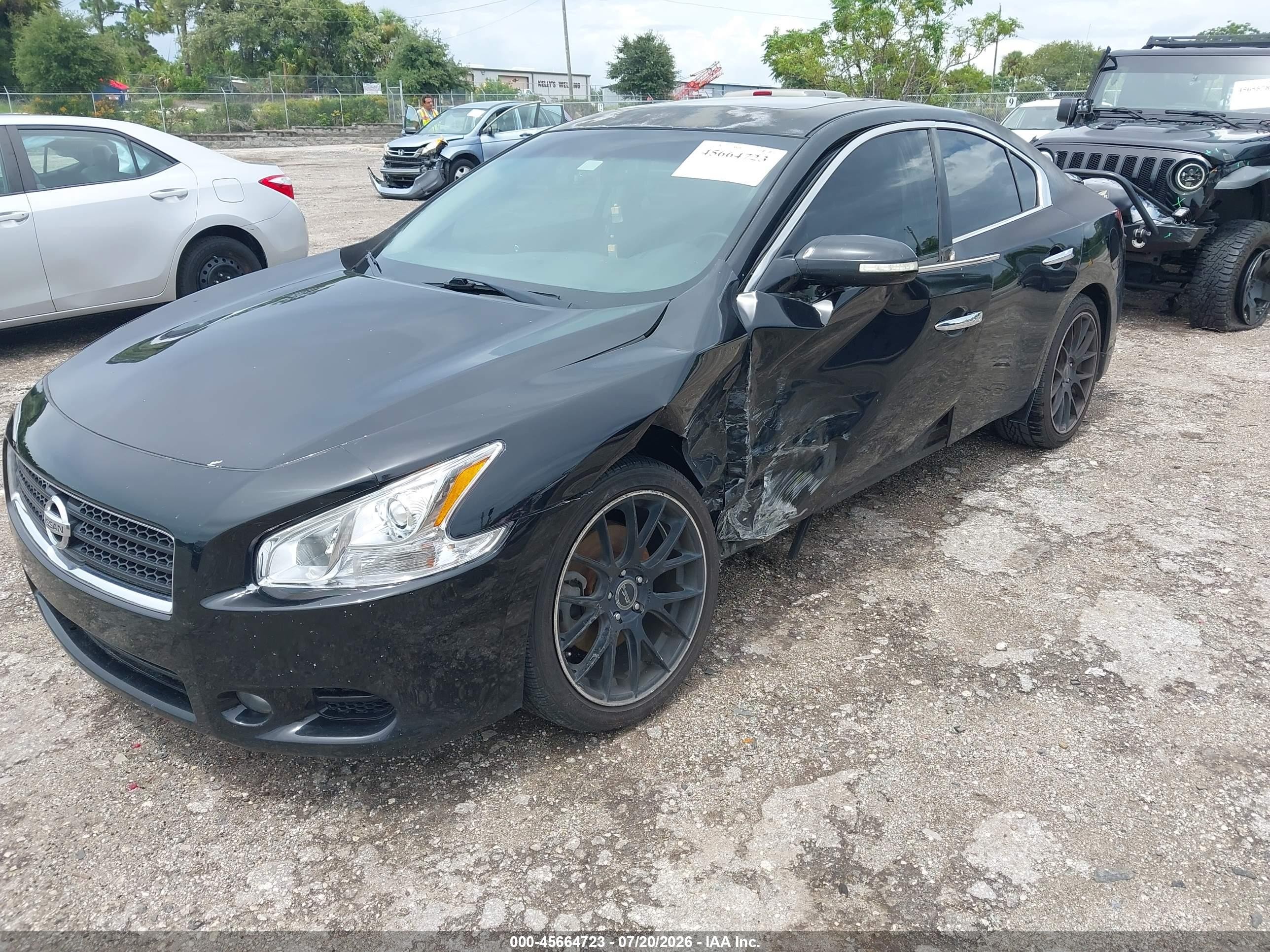 2011 Nissan Maxima 3.5 Sv Black vin: 1N4AA5AP6BC842780