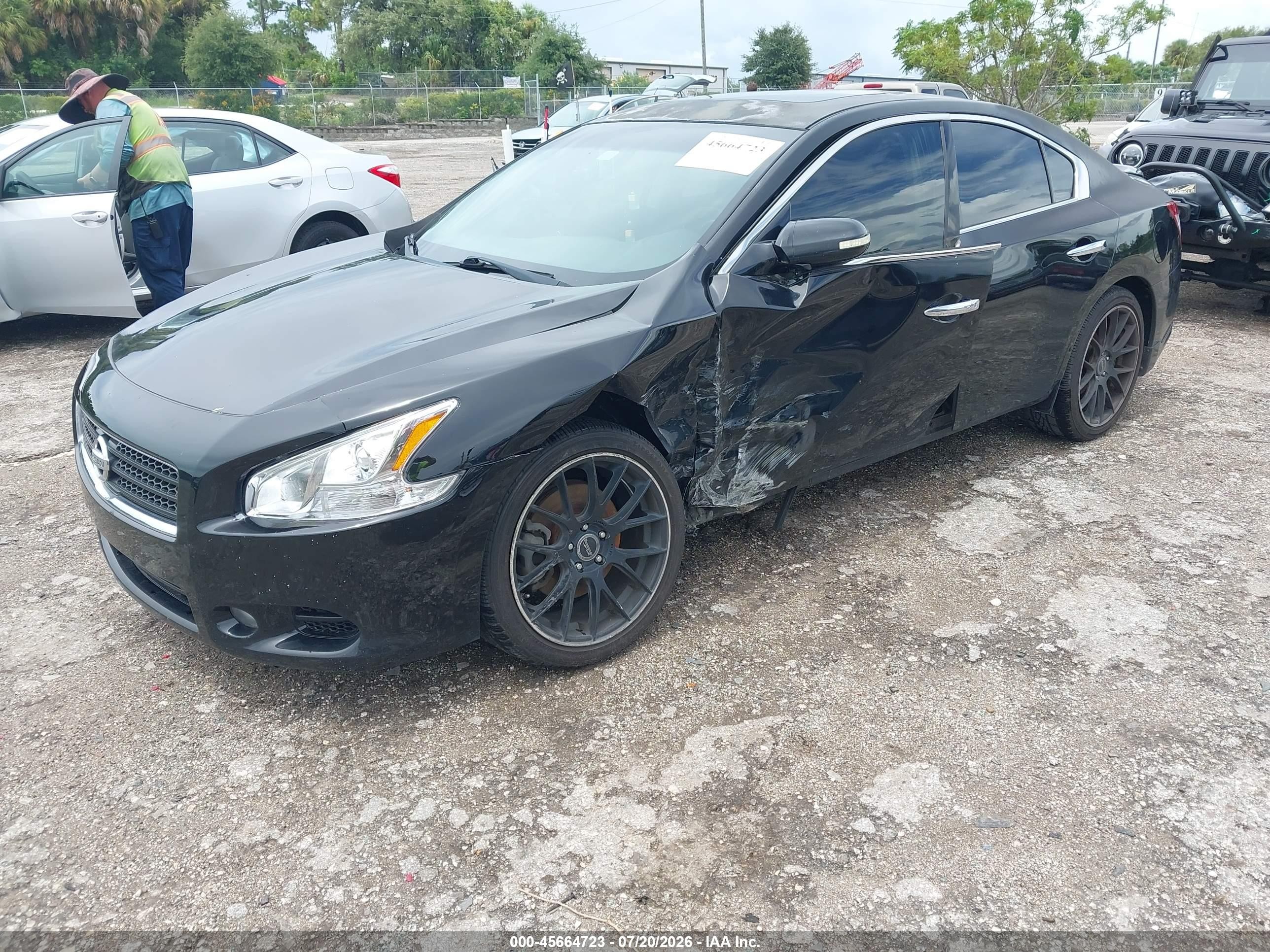 2011 Nissan Maxima 3.5 Sv Black vin: 1N4AA5AP6BC842780