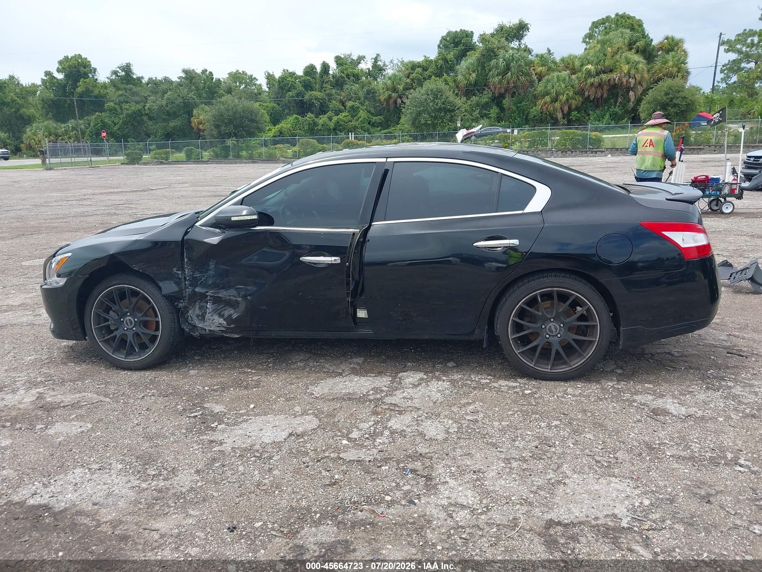 2011 Nissan Maxima 3.5 Sv Black vin: 1N4AA5AP6BC842780