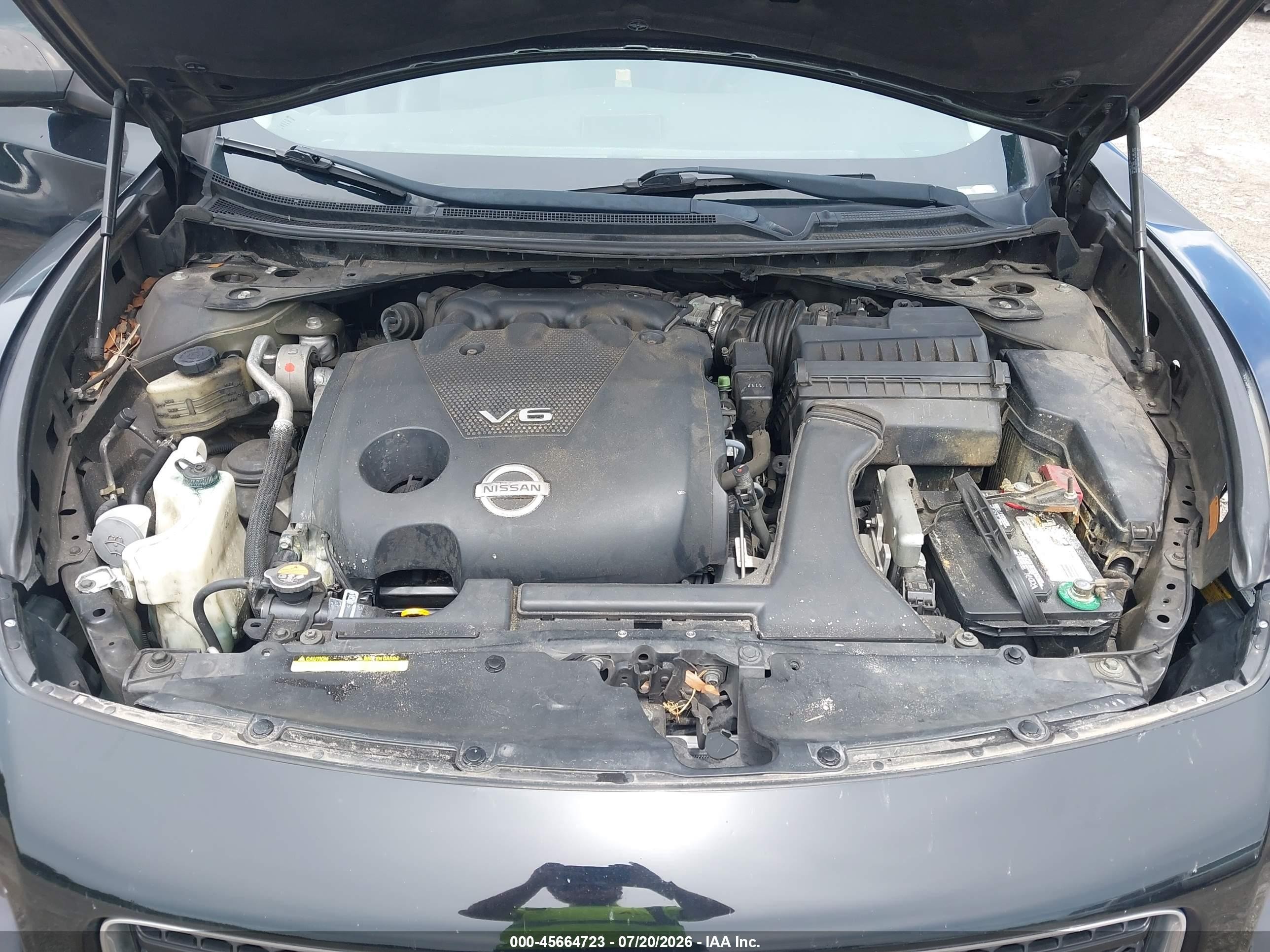 2011 Nissan Maxima 3.5 Sv Black vin: 1N4AA5AP6BC842780