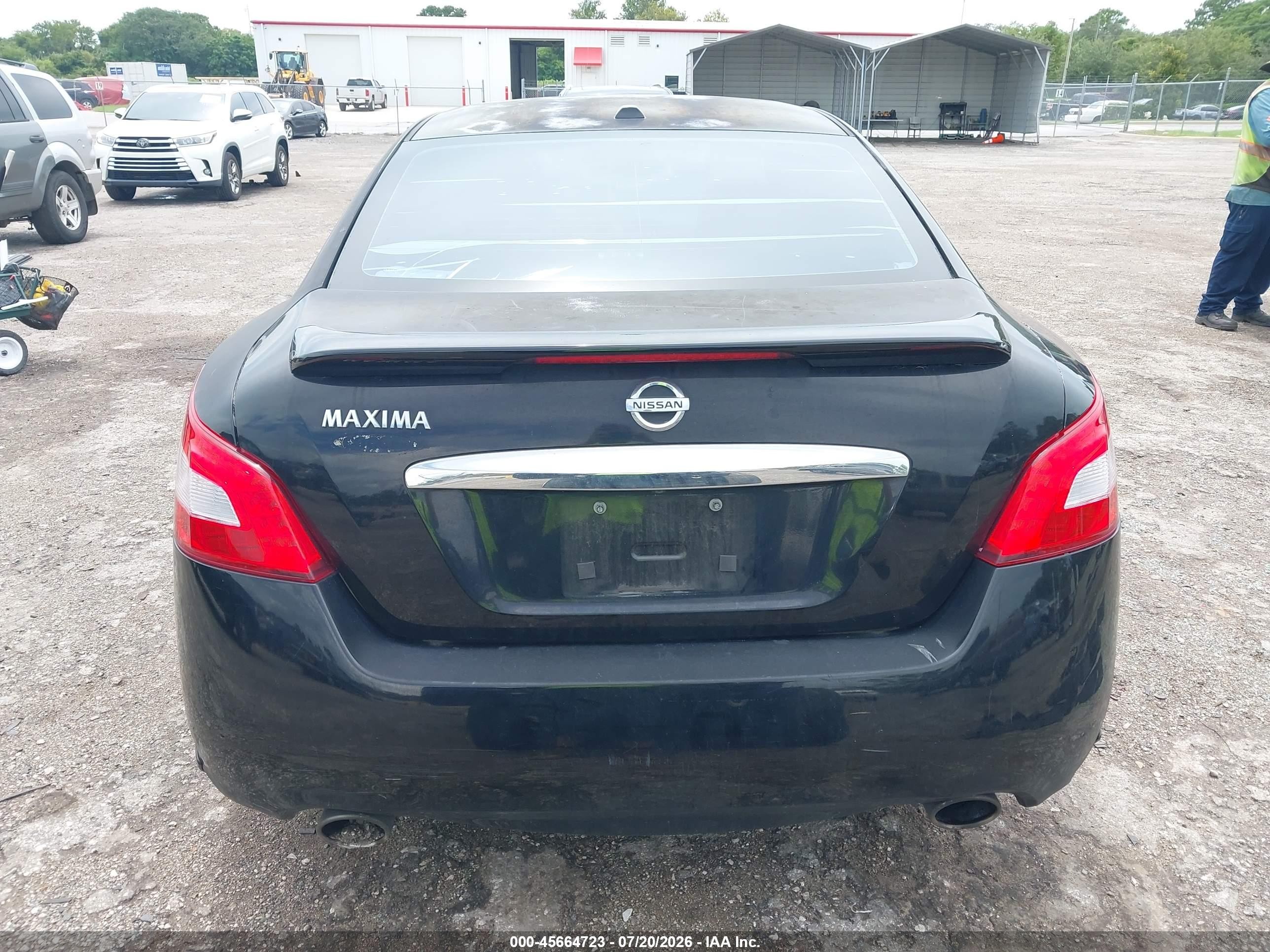 2011 Nissan Maxima 3.5 Sv Black vin: 1N4AA5AP6BC842780