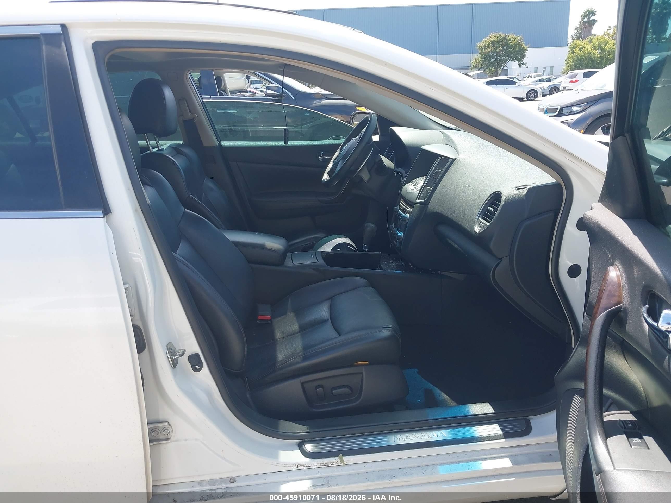 2011 Nissan Maxima 3.5 Sv White vin: 1N4AA5AP6BC849809