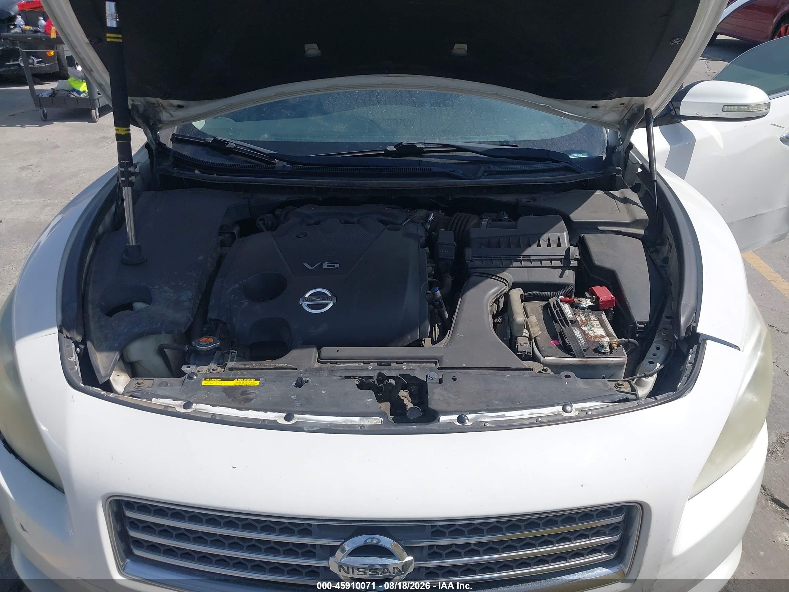 2011 Nissan Maxima 3.5 Sv White vin: 1N4AA5AP6BC849809