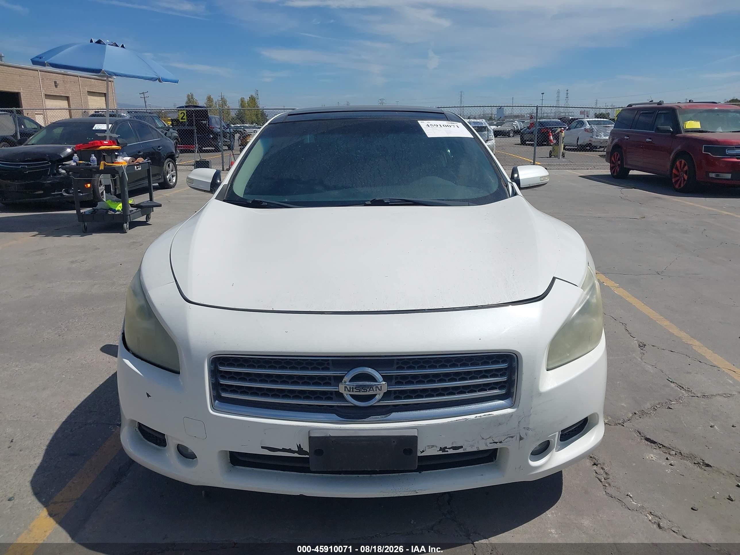 2011 Nissan Maxima 3.5 Sv White vin: 1N4AA5AP6BC849809