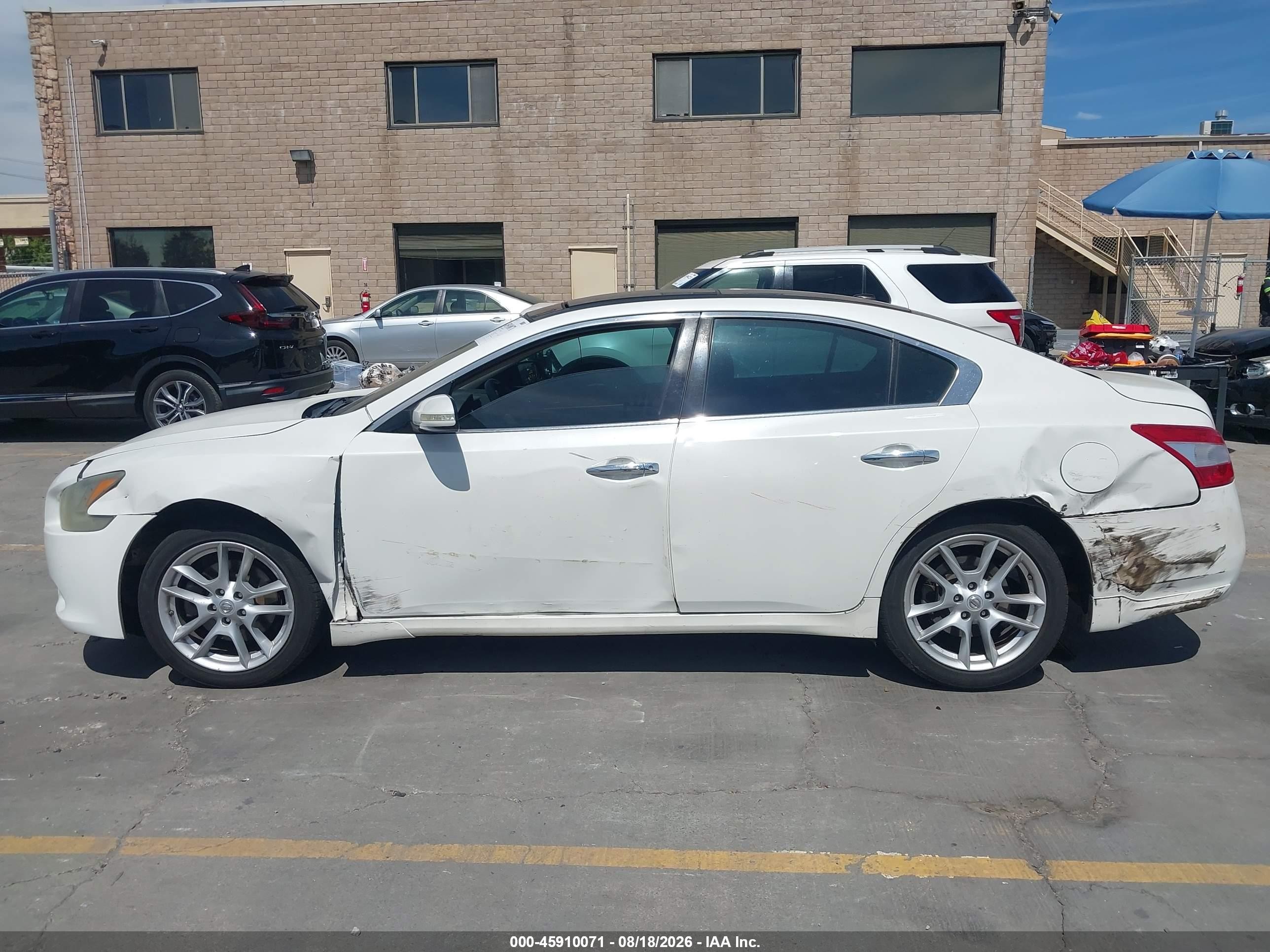 2011 Nissan Maxima 3.5 Sv White vin: 1N4AA5AP6BC849809