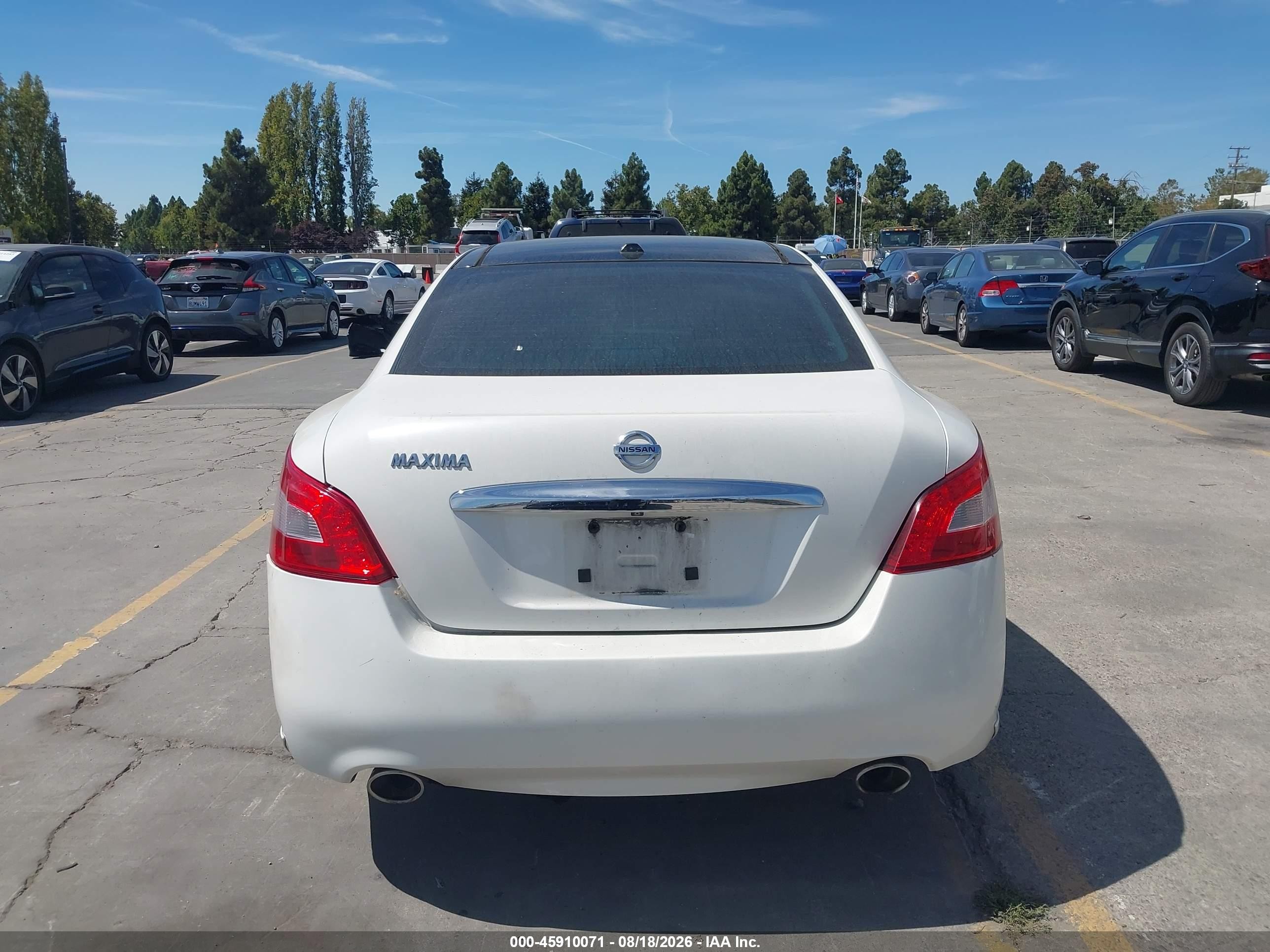 2011 Nissan Maxima 3.5 Sv White vin: 1N4AA5AP6BC849809