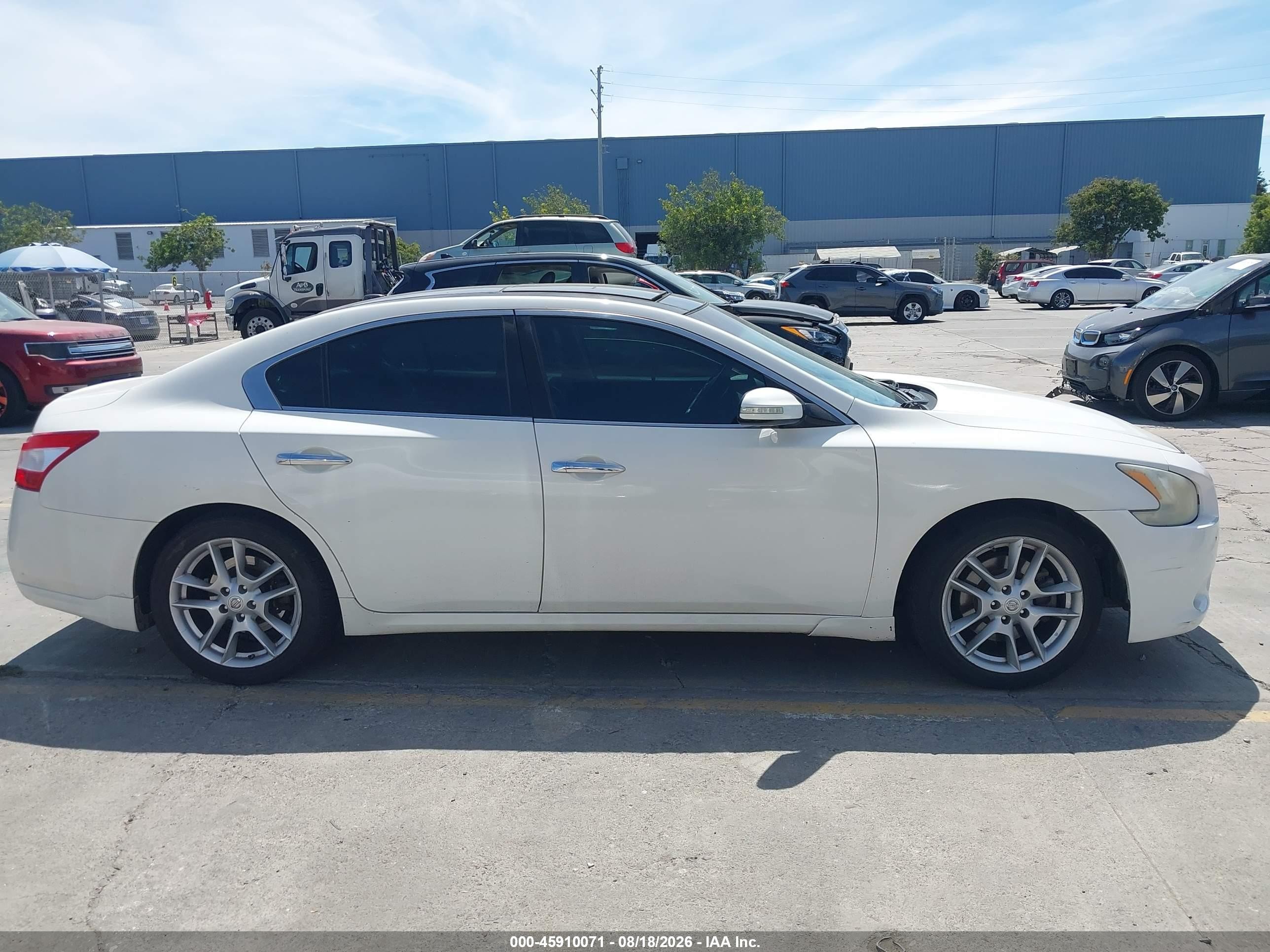 2011 Nissan Maxima 3.5 Sv White vin: 1N4AA5AP6BC849809