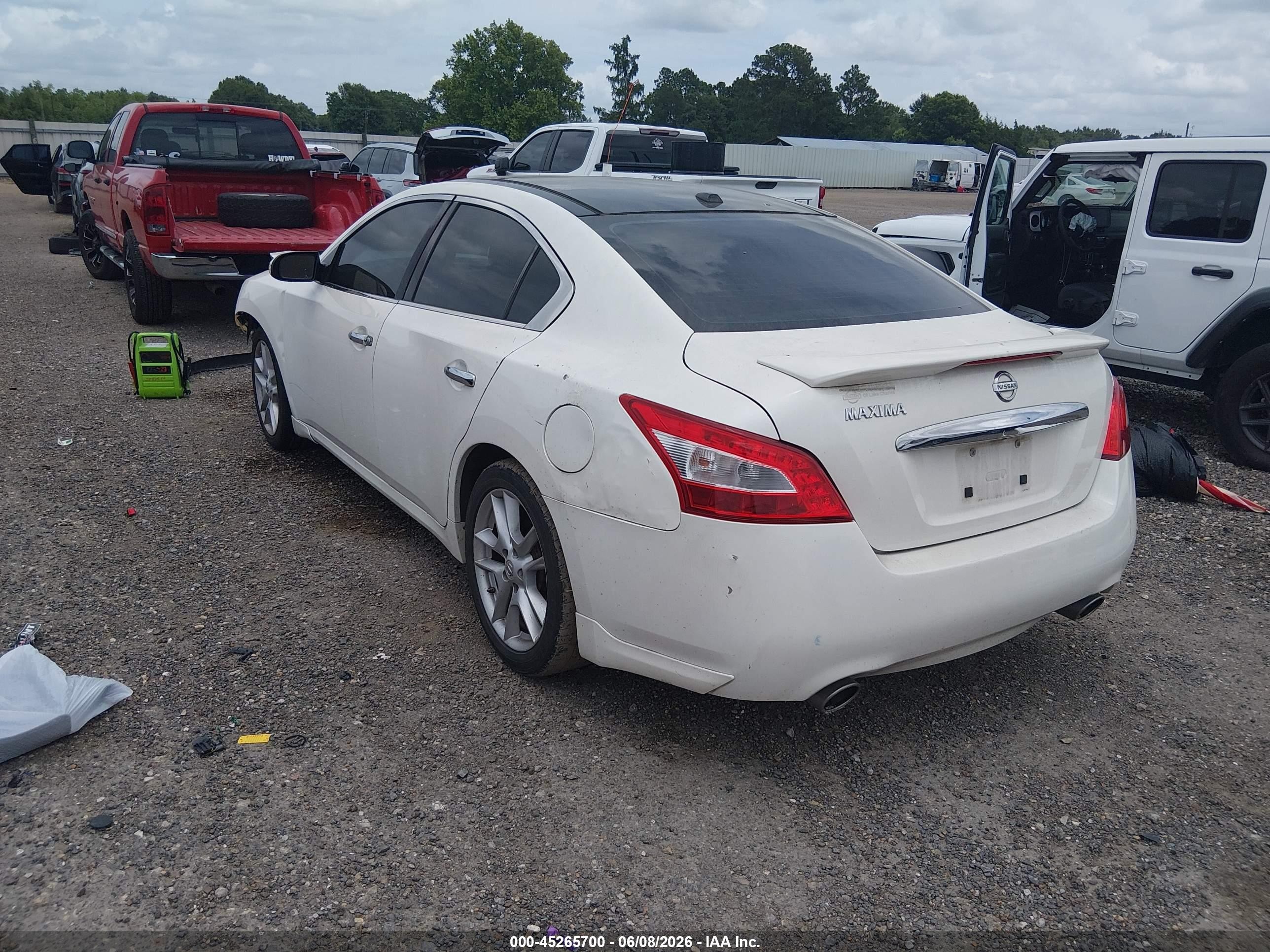 2011 Nissan Maxima 3.5 Sv White vin: 1N4AA5AP6BC855593
