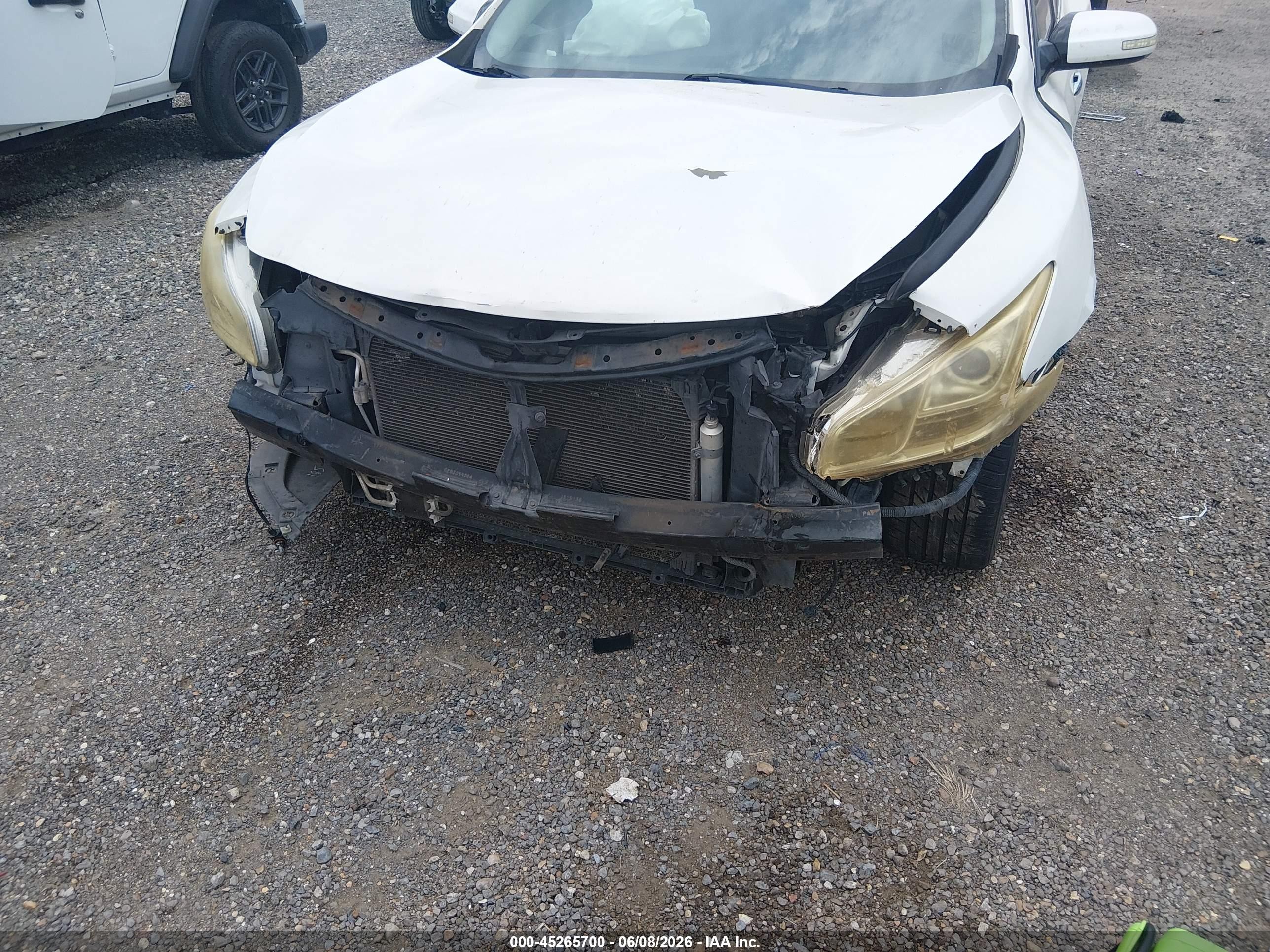 2011 Nissan Maxima 3.5 Sv White vin: 1N4AA5AP6BC855593