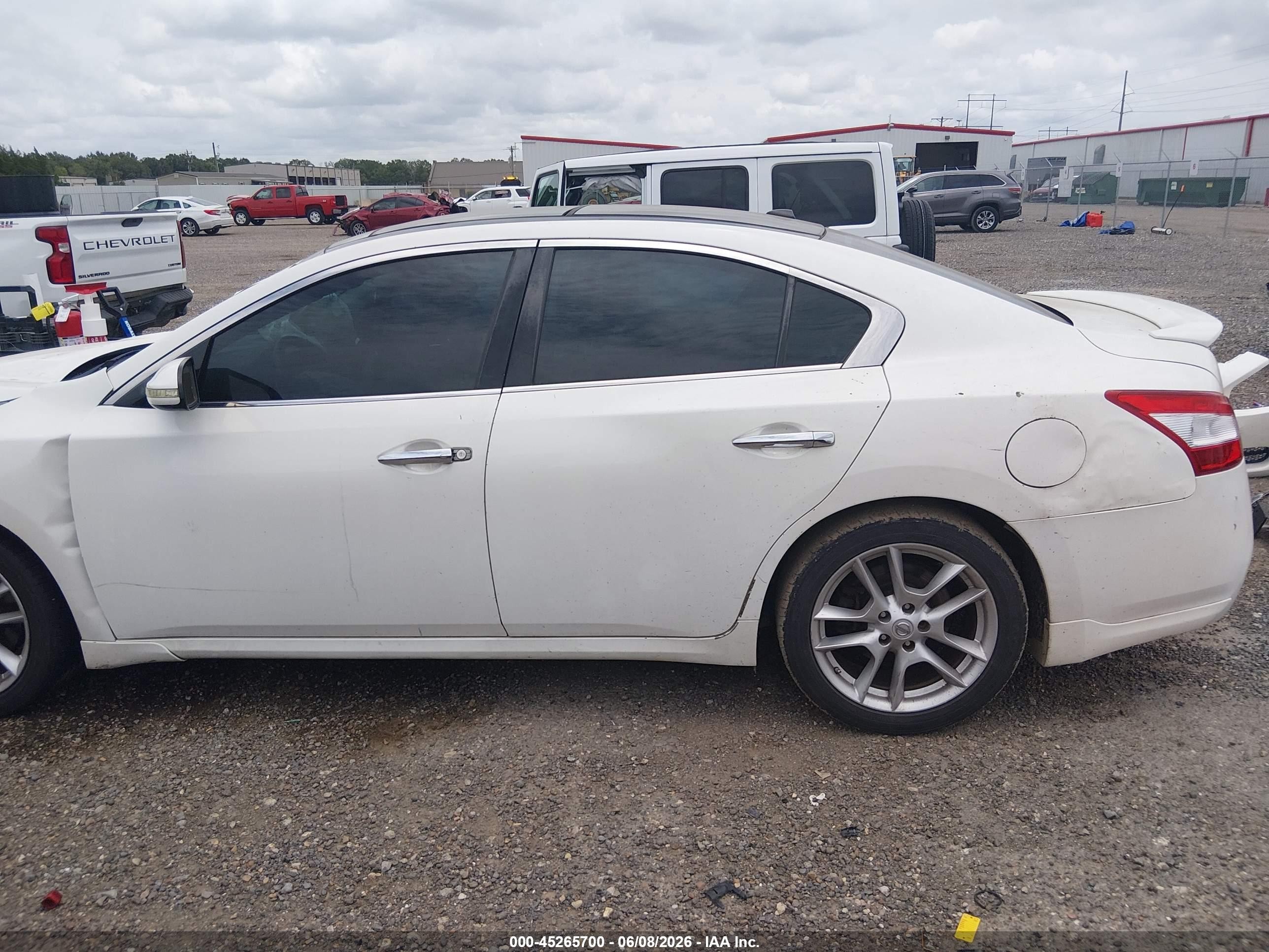 2011 Nissan Maxima 3.5 Sv White vin: 1N4AA5AP6BC855593