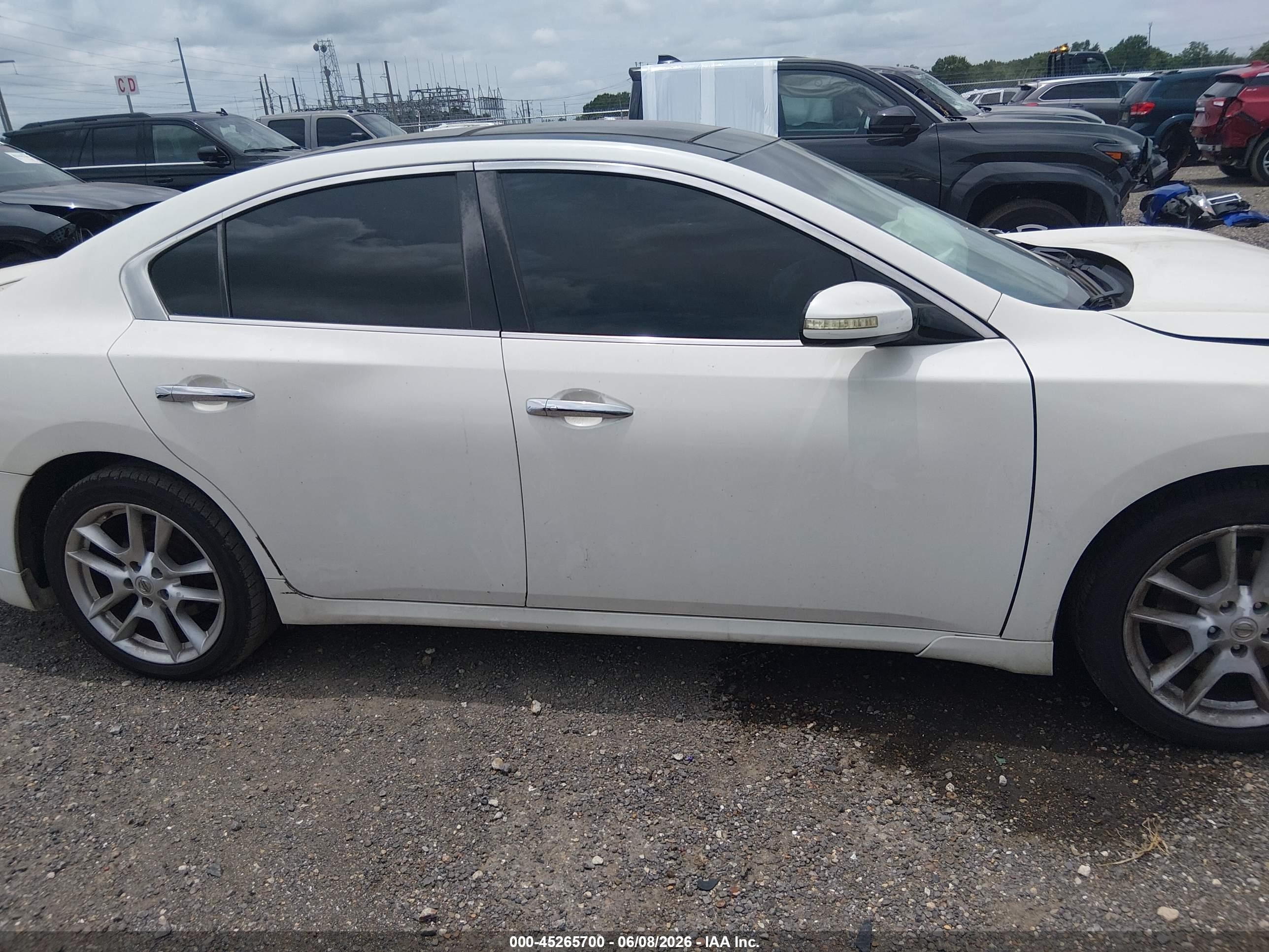 2011 Nissan Maxima 3.5 Sv White vin: 1N4AA5AP6BC855593