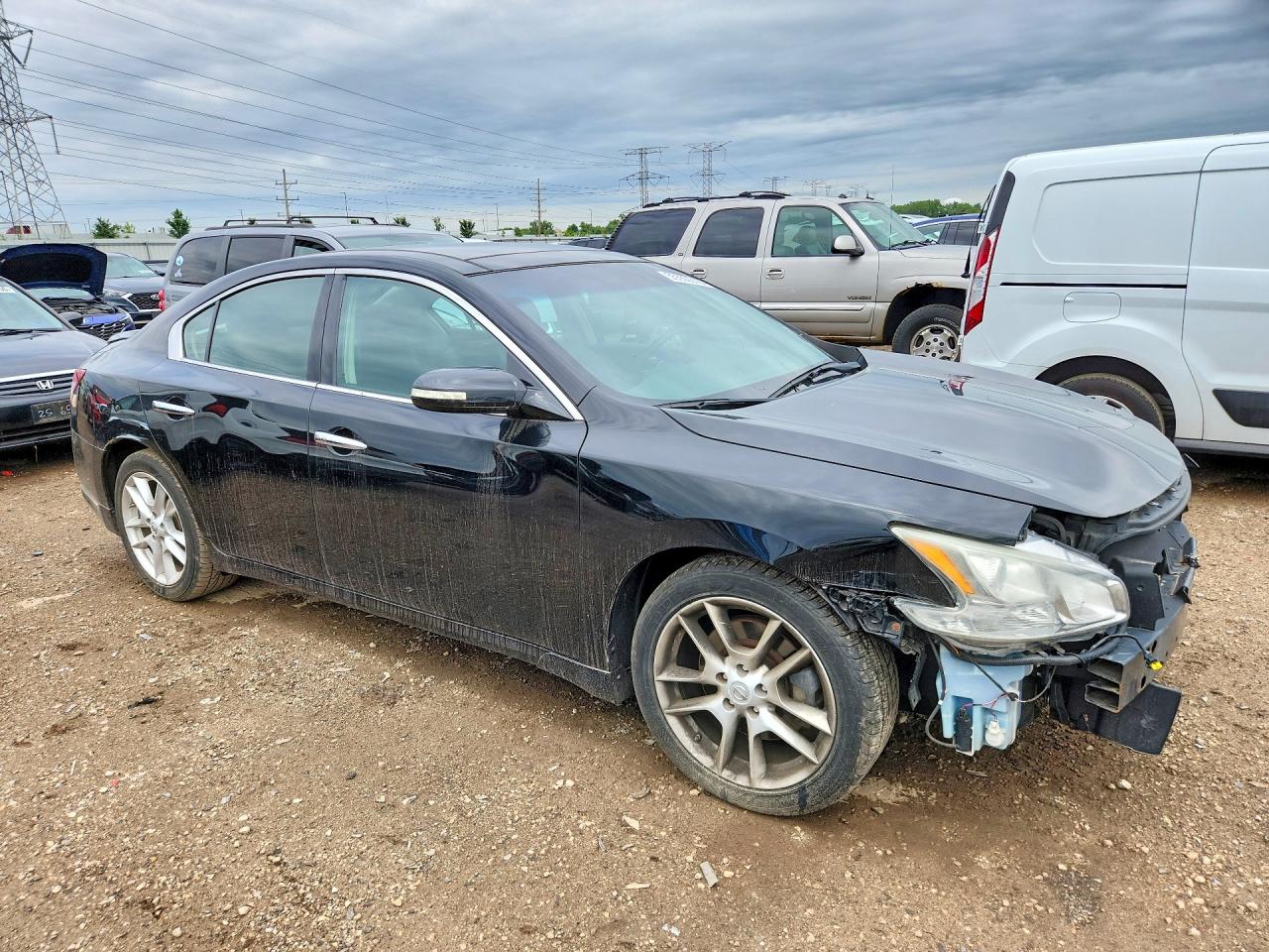 2011 Nissan Maxima 3.5 S Black vin: 1N4AA5AP6BC861507