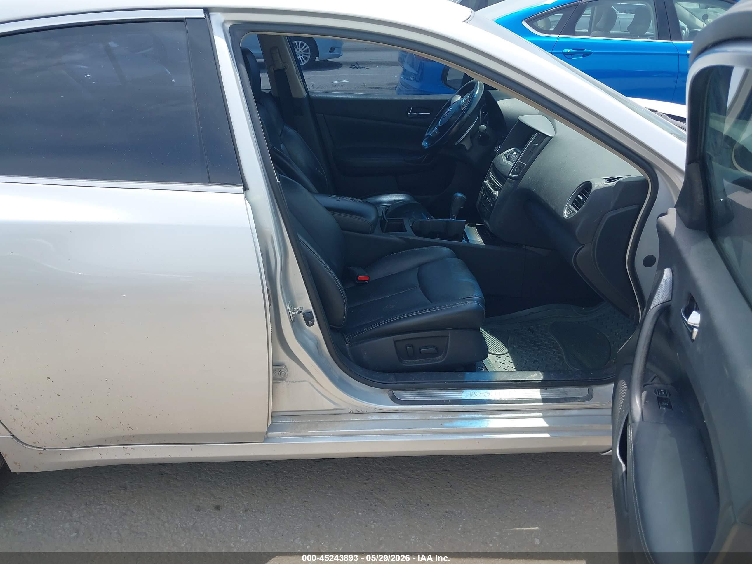 2011 Nissan Maxima 3.5 Sv Silver vin: 1N4AA5AP6BC866416