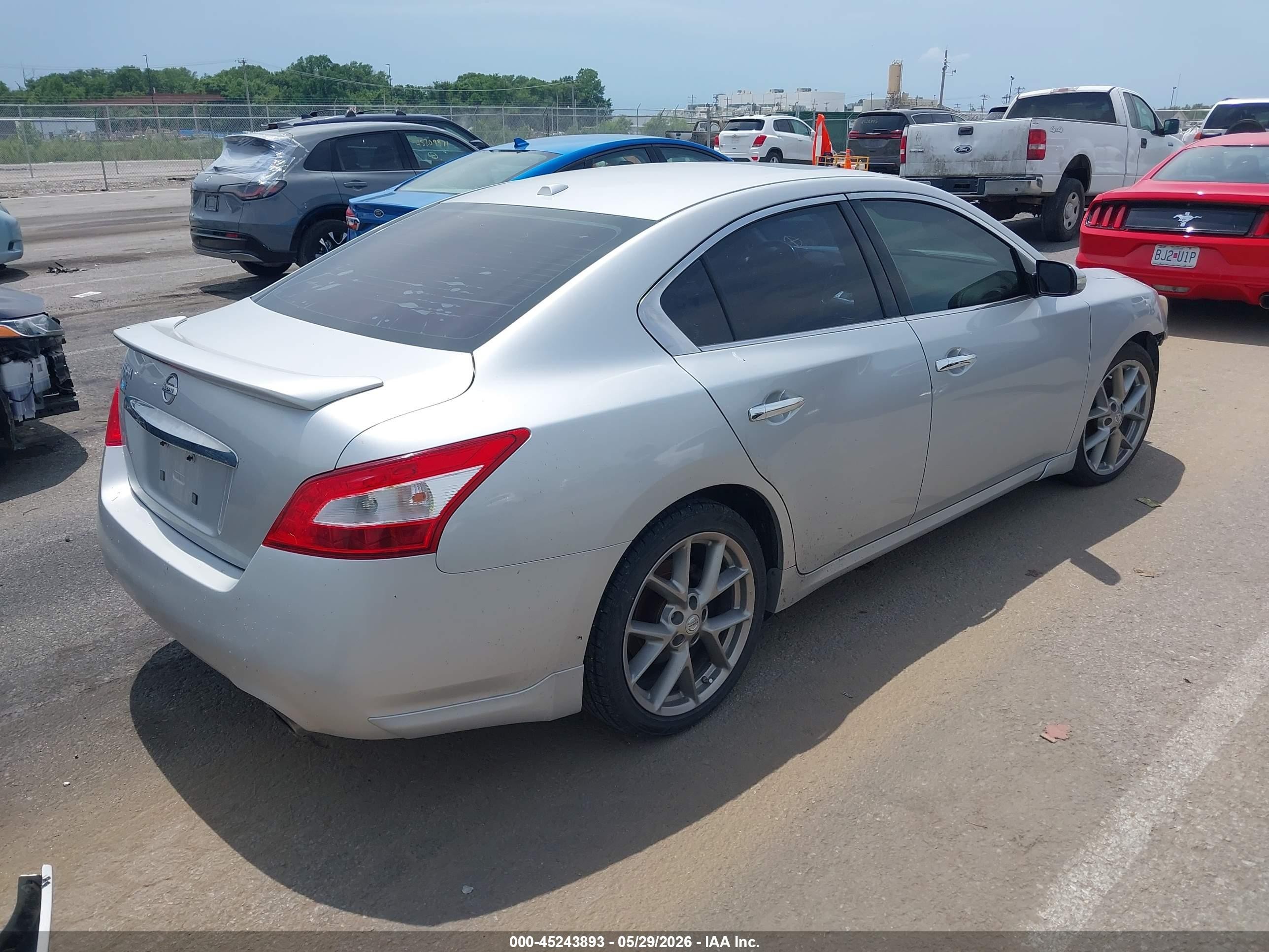 2011 Nissan Maxima 3.5 Sv Silver vin: 1N4AA5AP6BC866416