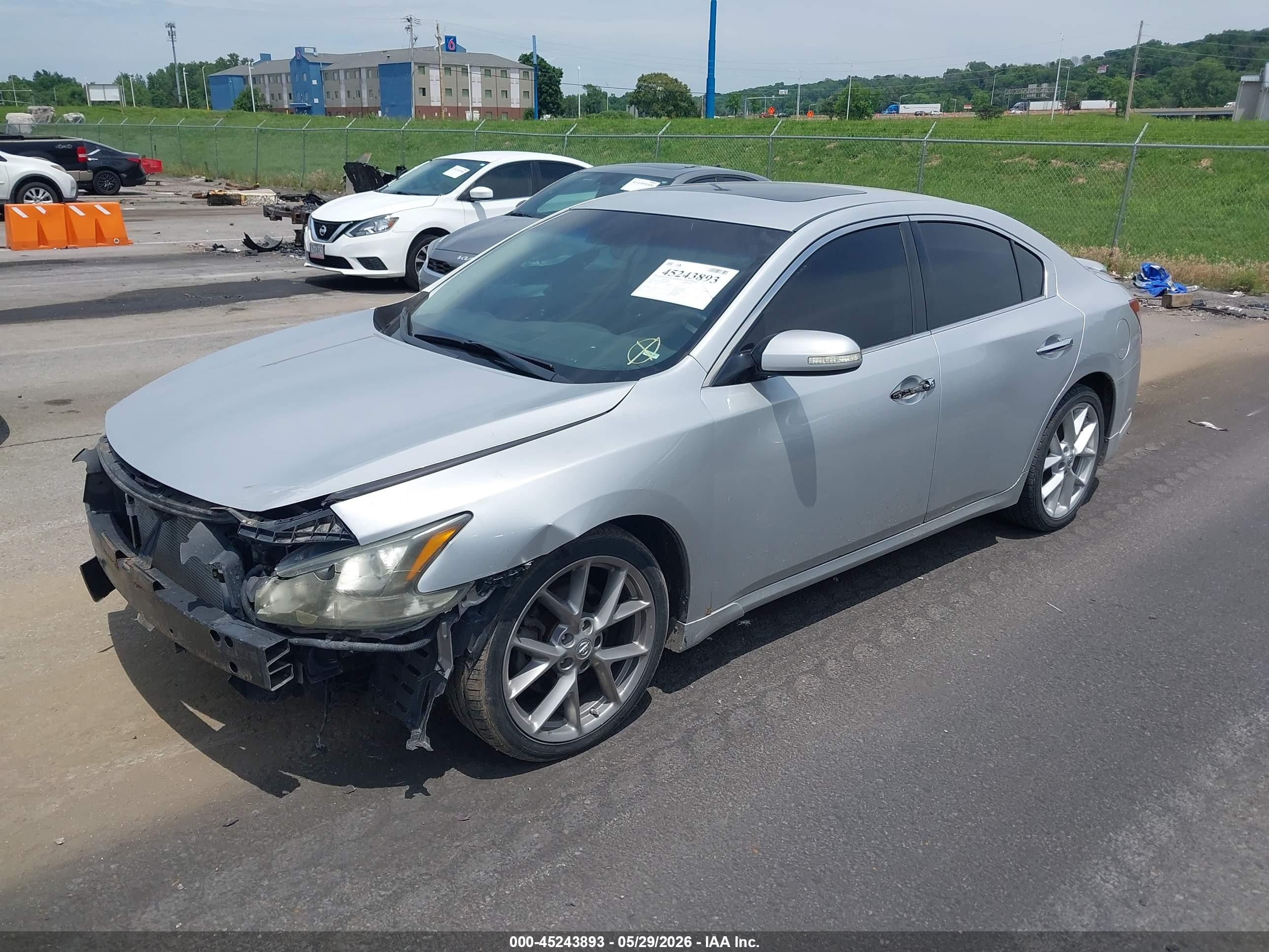 2011 Nissan Maxima 3.5 Sv Silver vin: 1N4AA5AP6BC866416