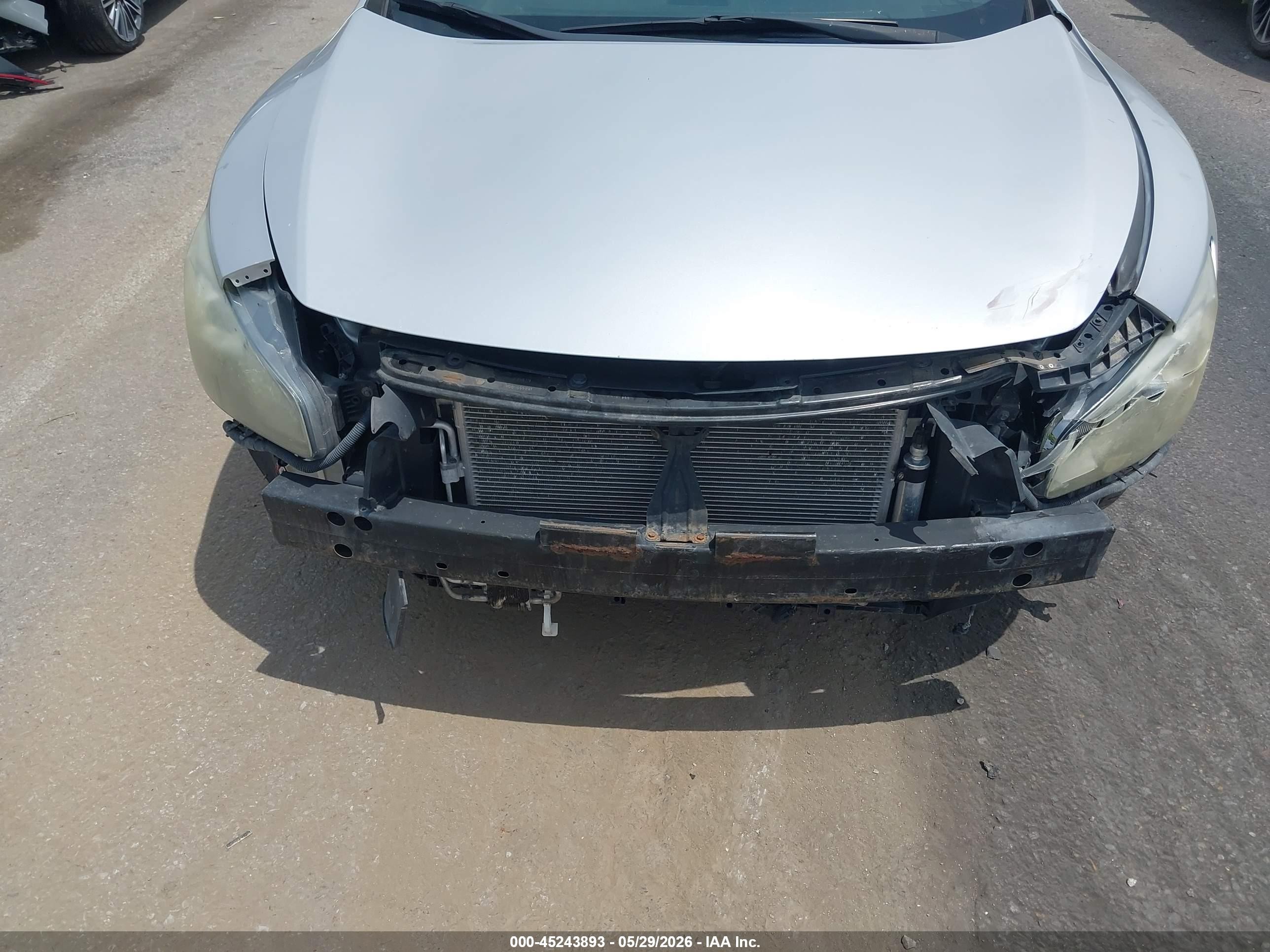 2011 Nissan Maxima 3.5 Sv Silver vin: 1N4AA5AP6BC866416