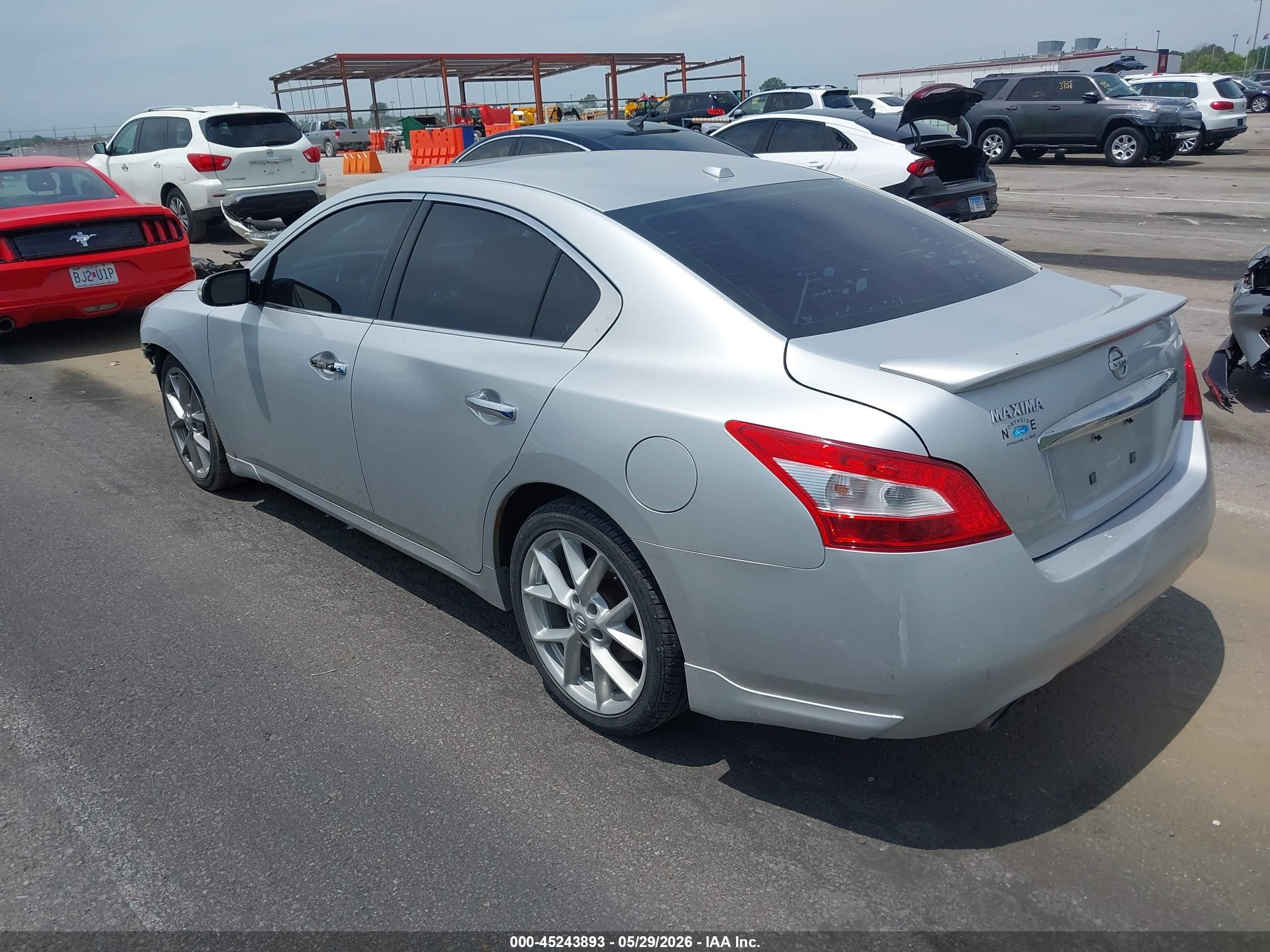 2011 Nissan Maxima 3.5 Sv Silver vin: 1N4AA5AP6BC866416