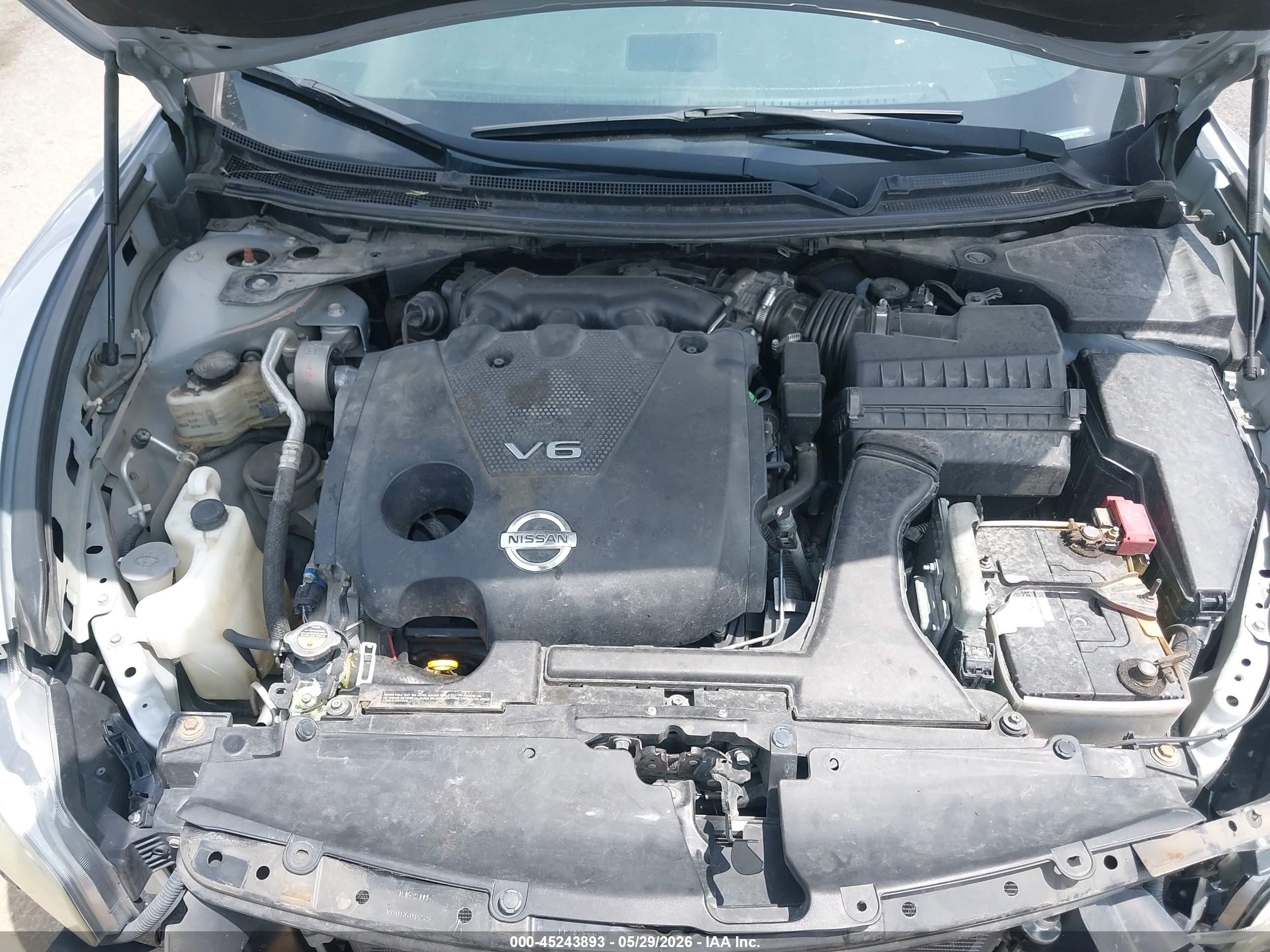 2011 Nissan Maxima 3.5 Sv Silver vin: 1N4AA5AP6BC866416