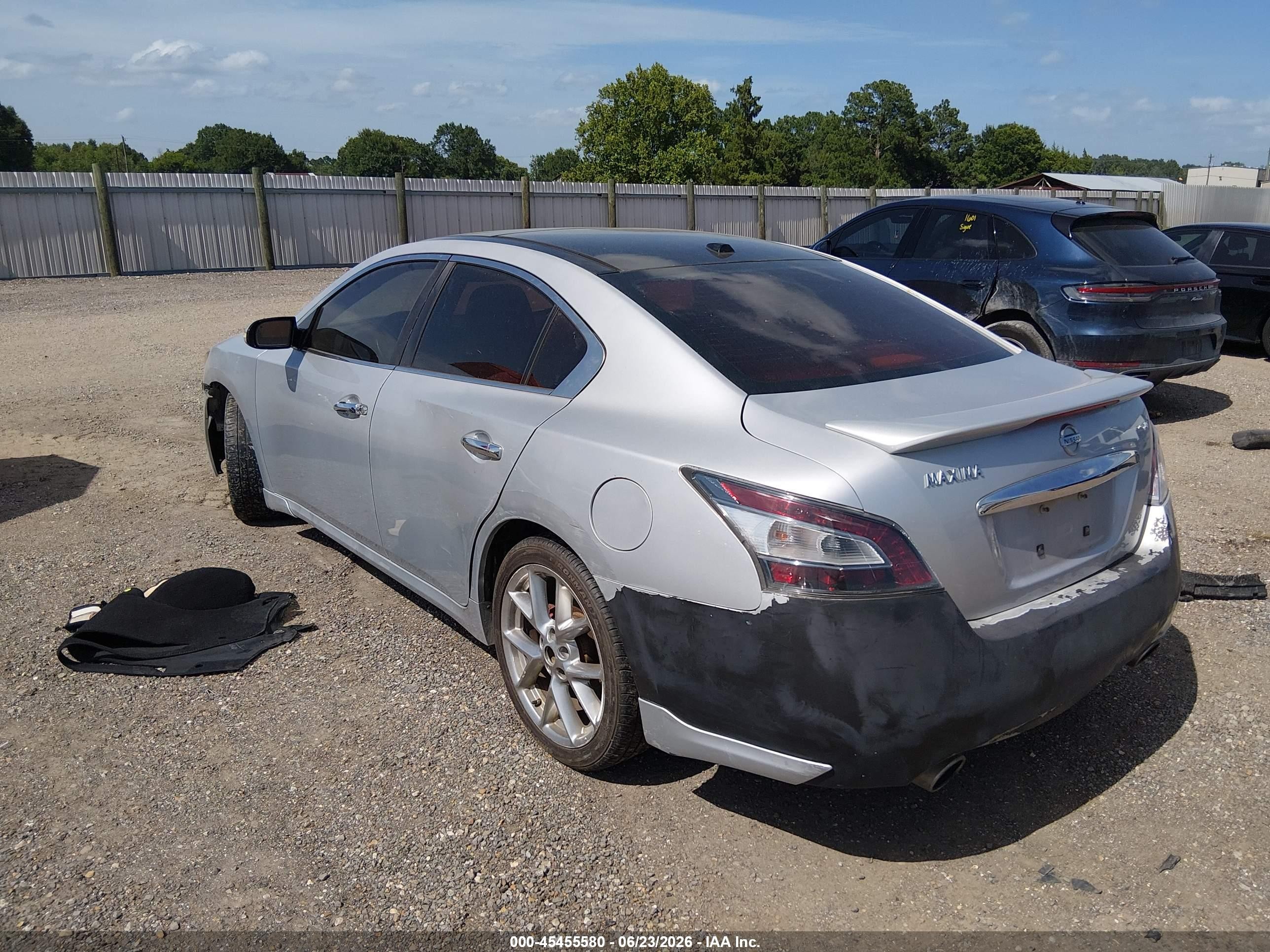 2012 Nissan Maxima 3.5 Sv Silver vin: 1N4AA5AP6CC800403