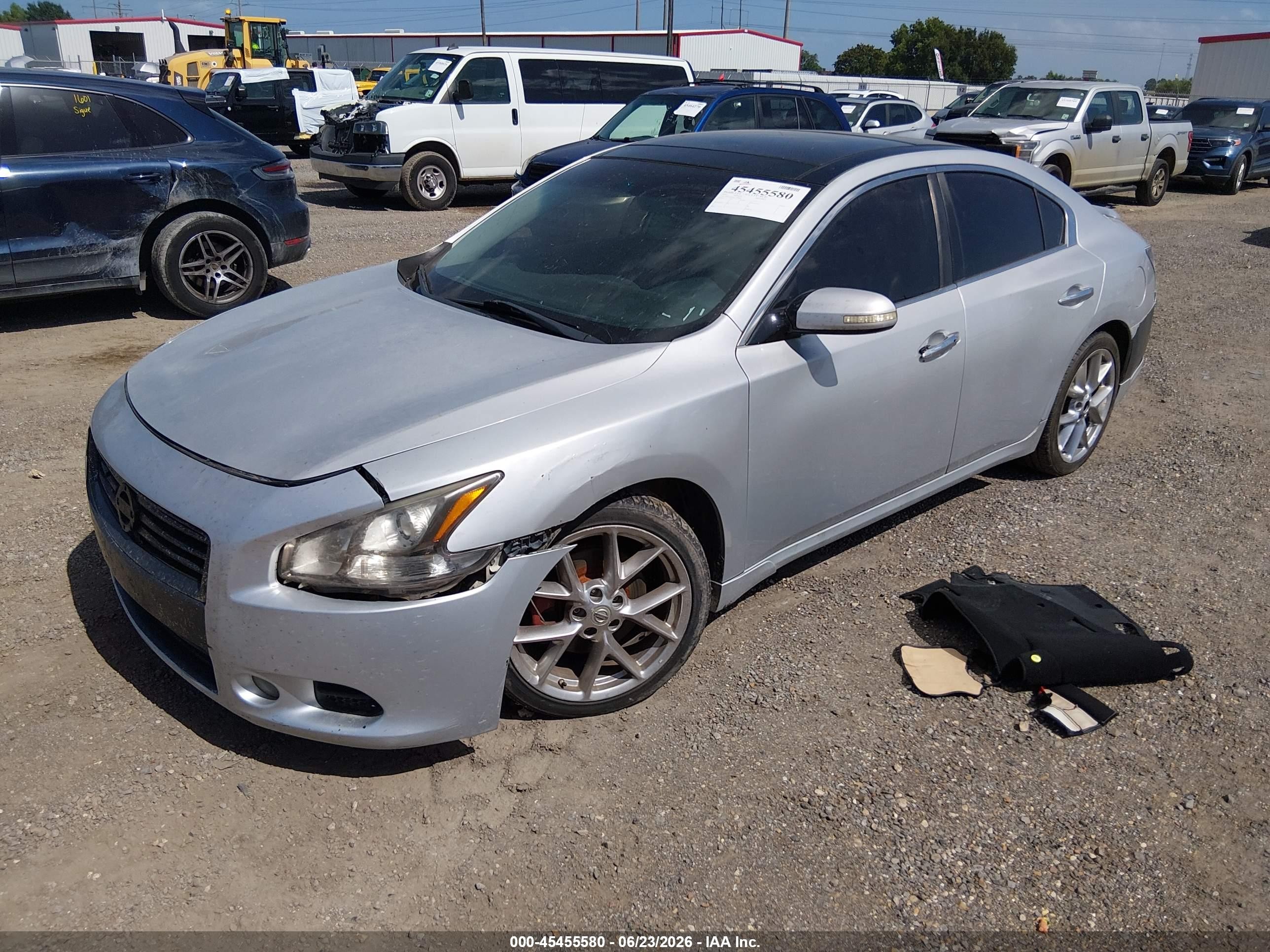 2012 Nissan Maxima 3.5 Sv Silver vin: 1N4AA5AP6CC800403
