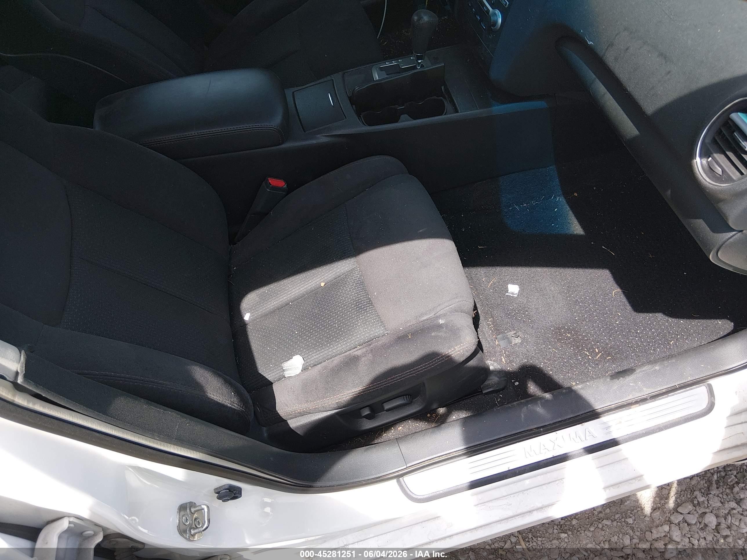 2012 Nissan Maxima 3.5 S Белый vin: 1N4AA5AP6CC801079