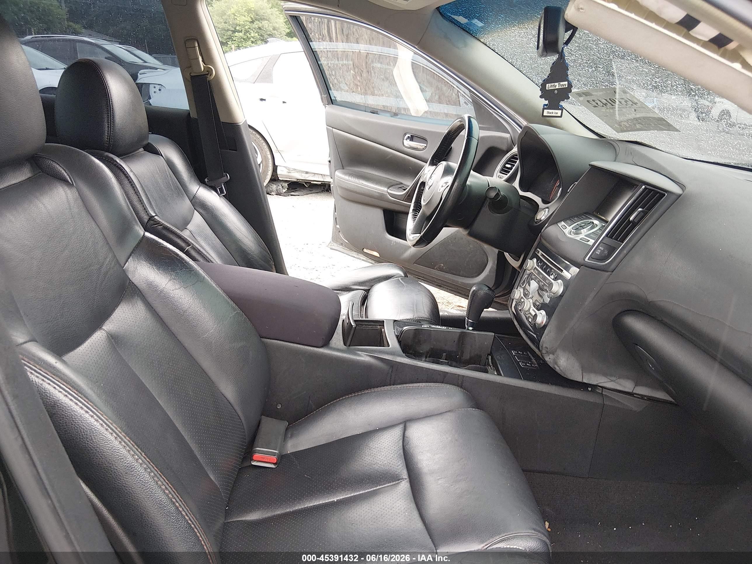 2012 Nissan Maxima 3.5 Sv Black vin: 1N4AA5AP6CC802829