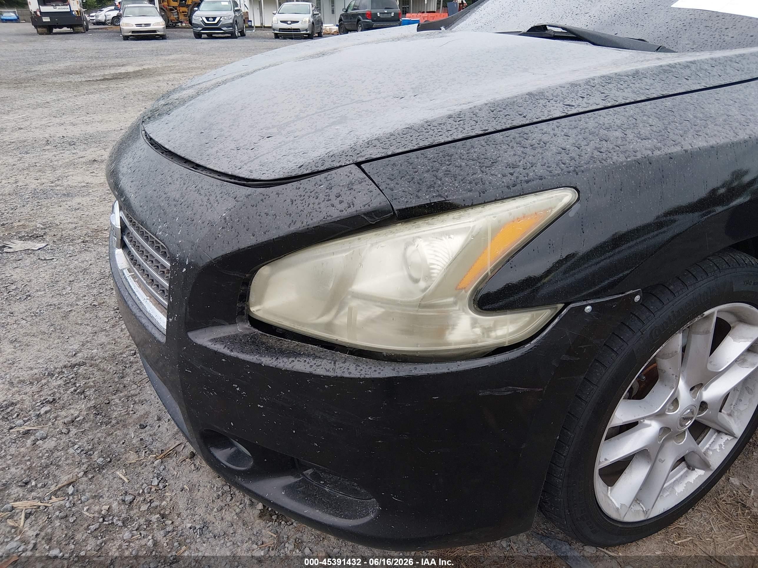 2012 Nissan Maxima 3.5 Sv Black vin: 1N4AA5AP6CC802829