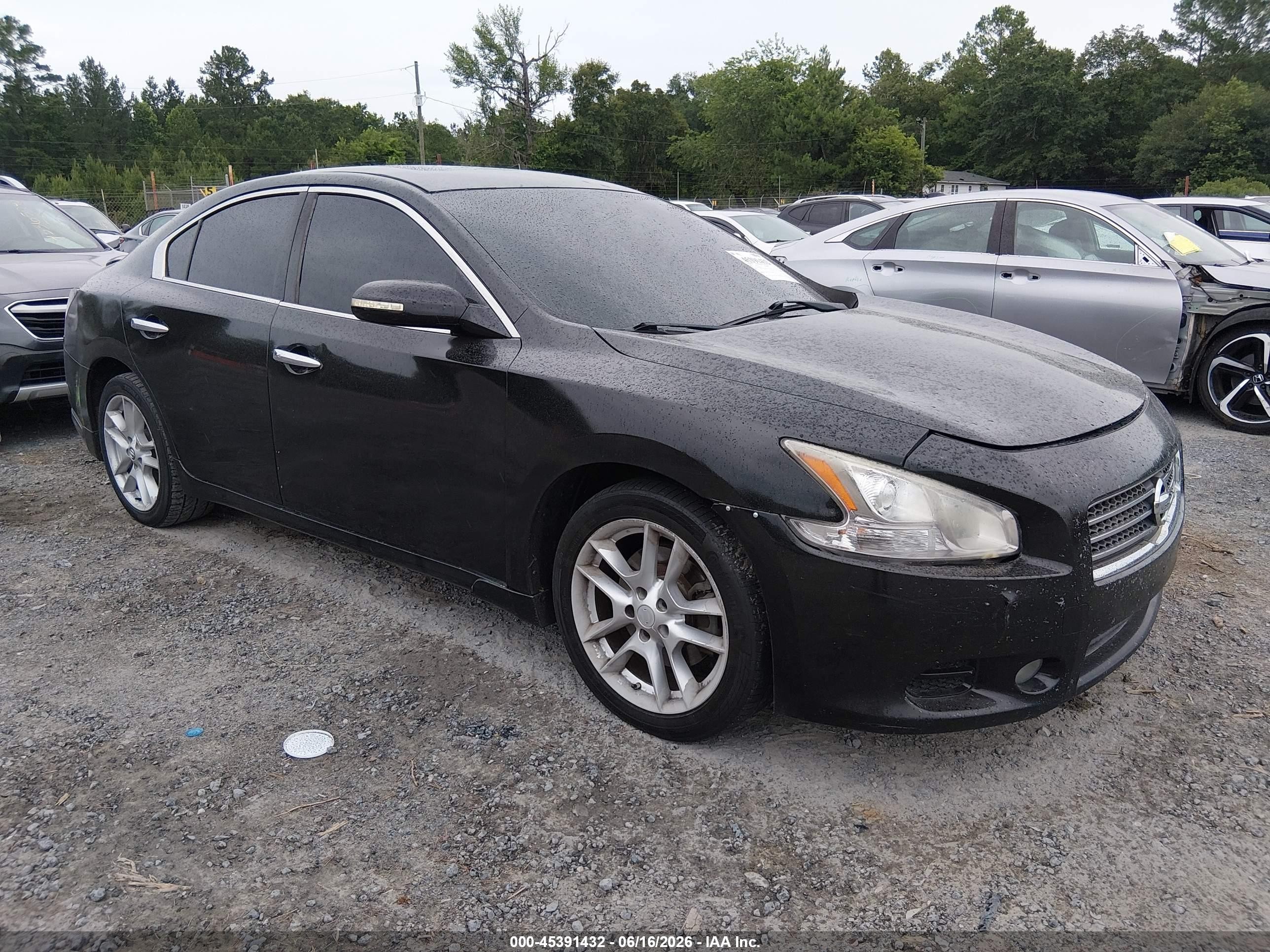 2012 Nissan Maxima 3.5 Sv Black vin: 1N4AA5AP6CC802829