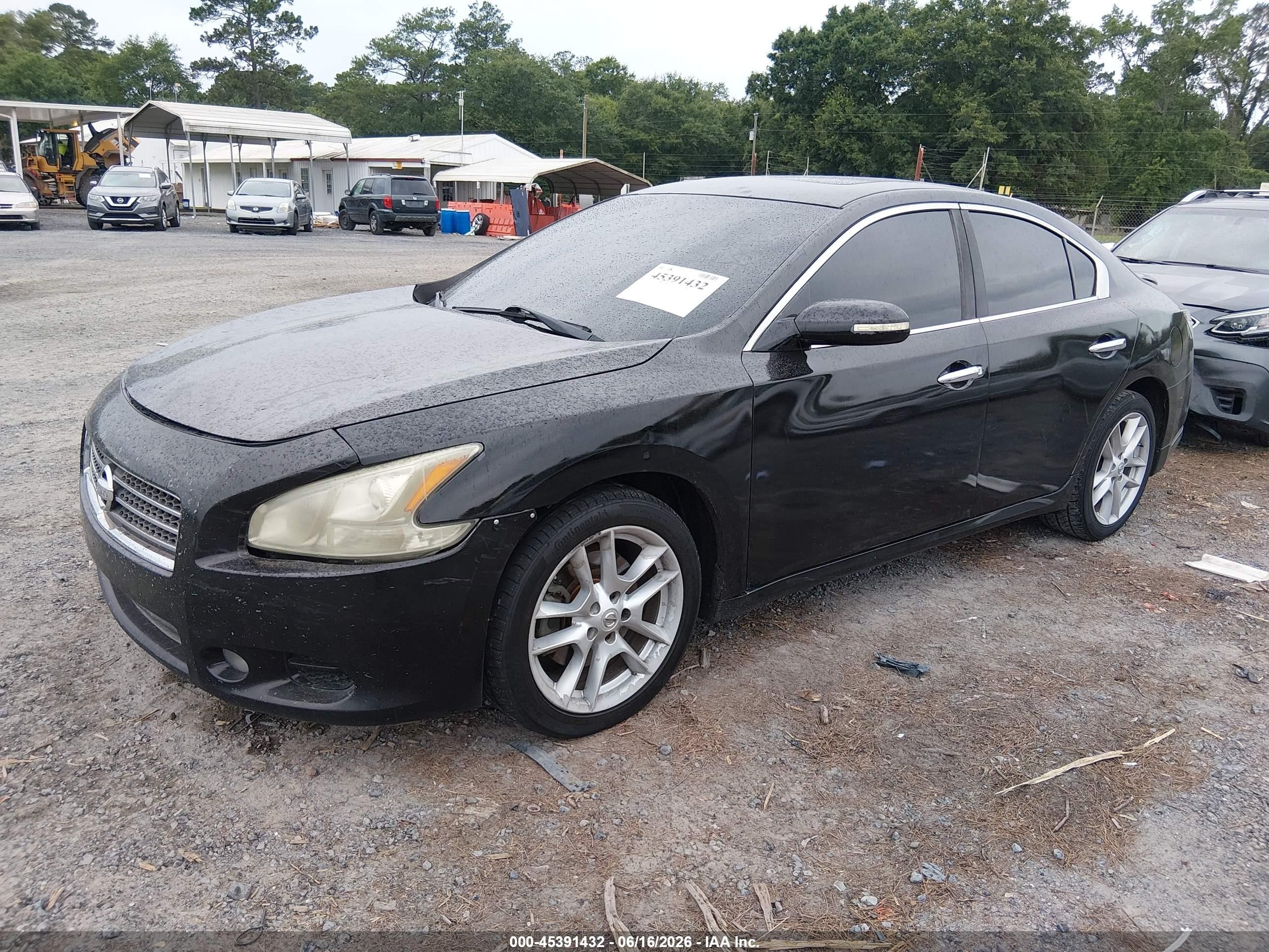 2012 Nissan Maxima 3.5 Sv Black vin: 1N4AA5AP6CC802829