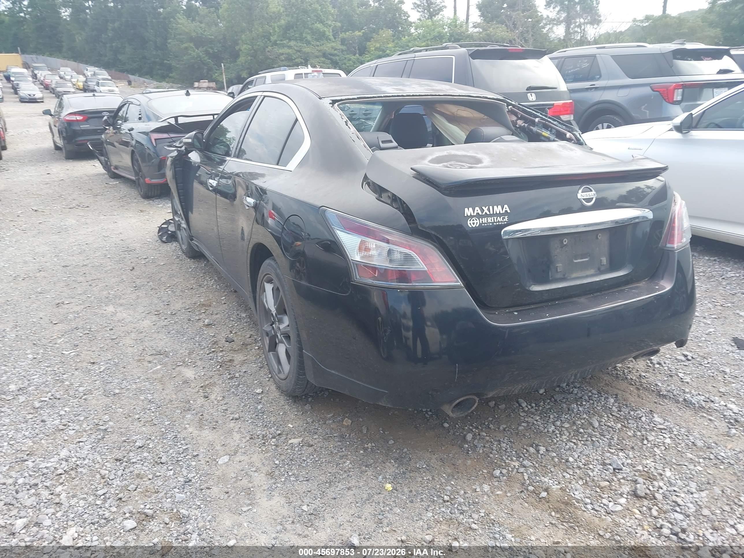 2012 Nissan Maxima 3.5 S Black vin: 1N4AA5AP6CC805052