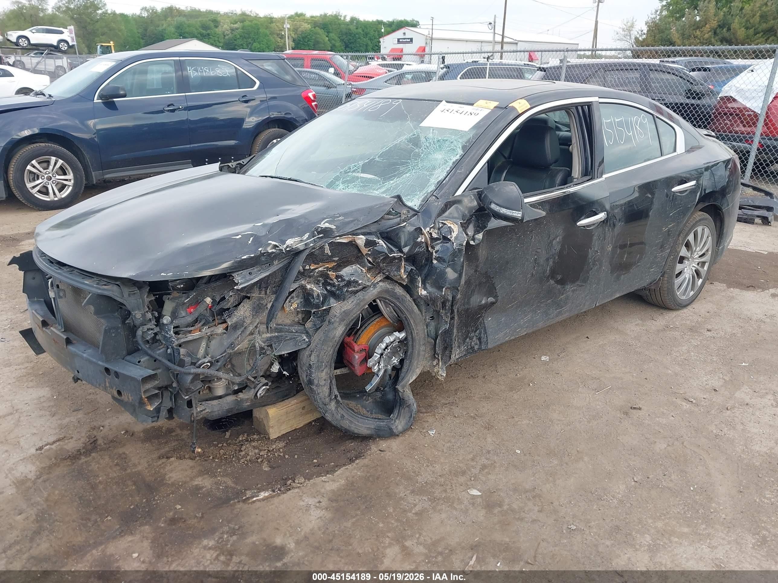 2012 Nissan Maxima 3.5 Sv Черный vin: 1N4AA5AP6CC810266