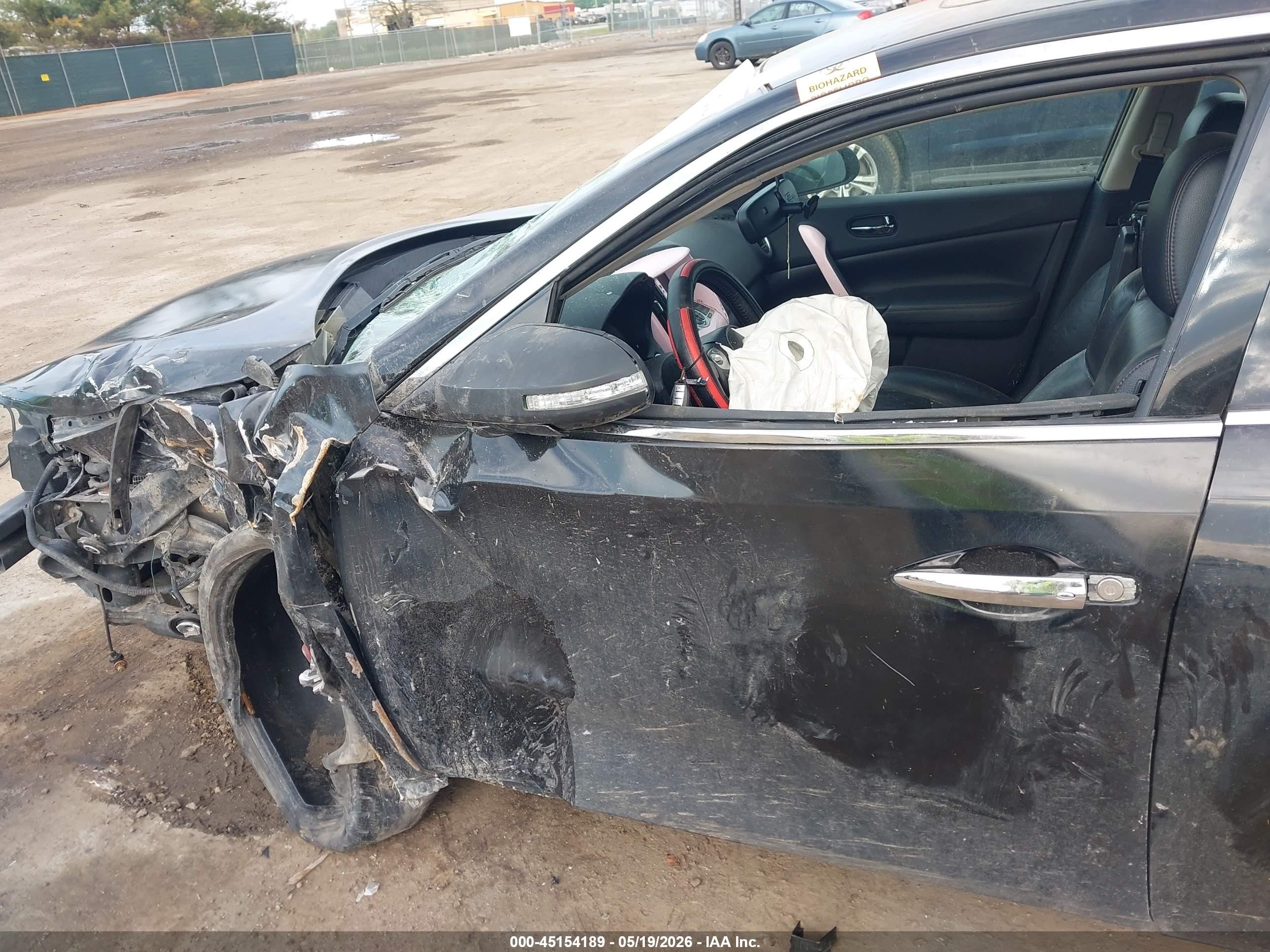 2012 Nissan Maxima 3.5 Sv Черный vin: 1N4AA5AP6CC810266