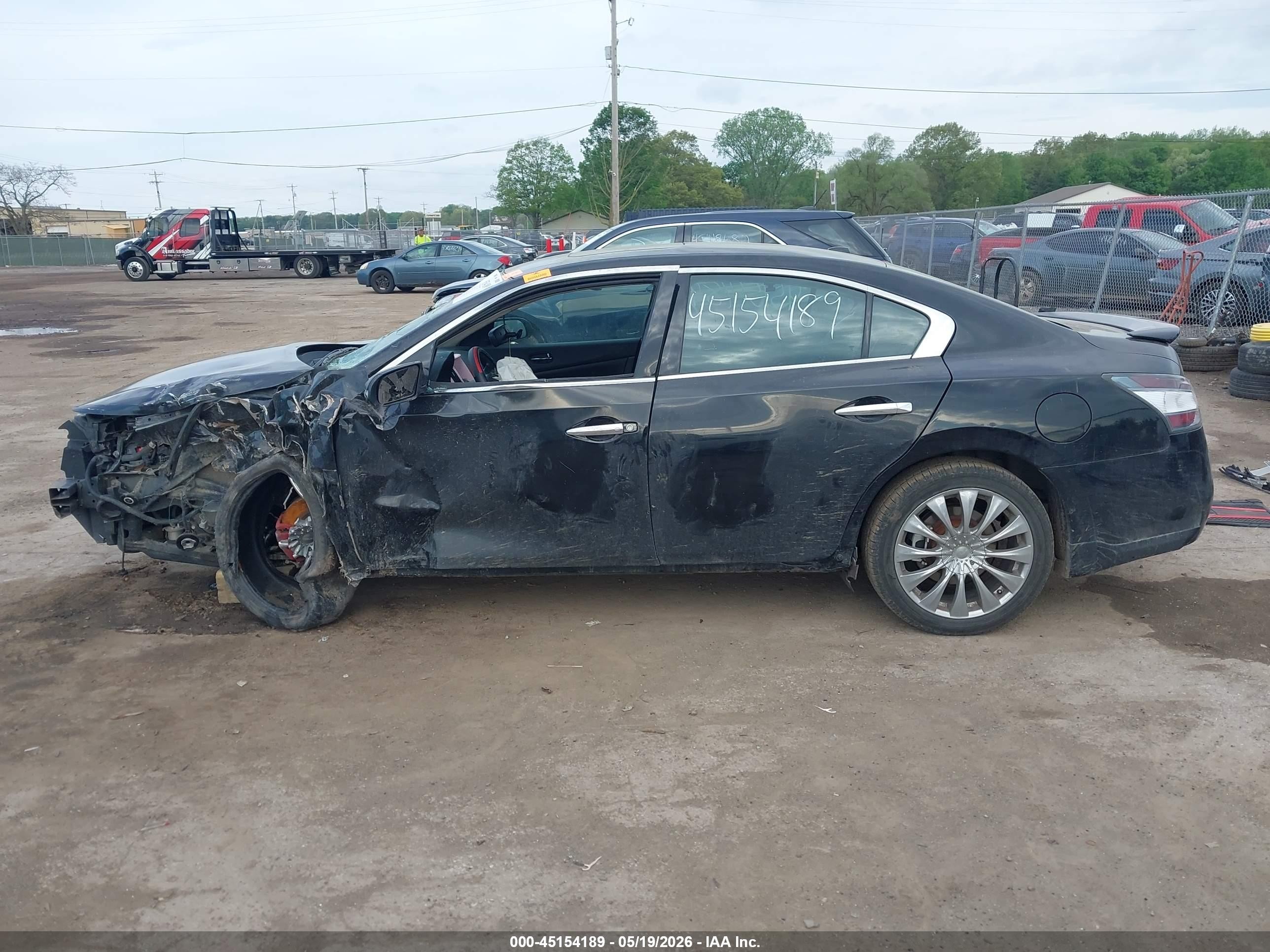 2012 Nissan Maxima 3.5 Sv Черный vin: 1N4AA5AP6CC810266