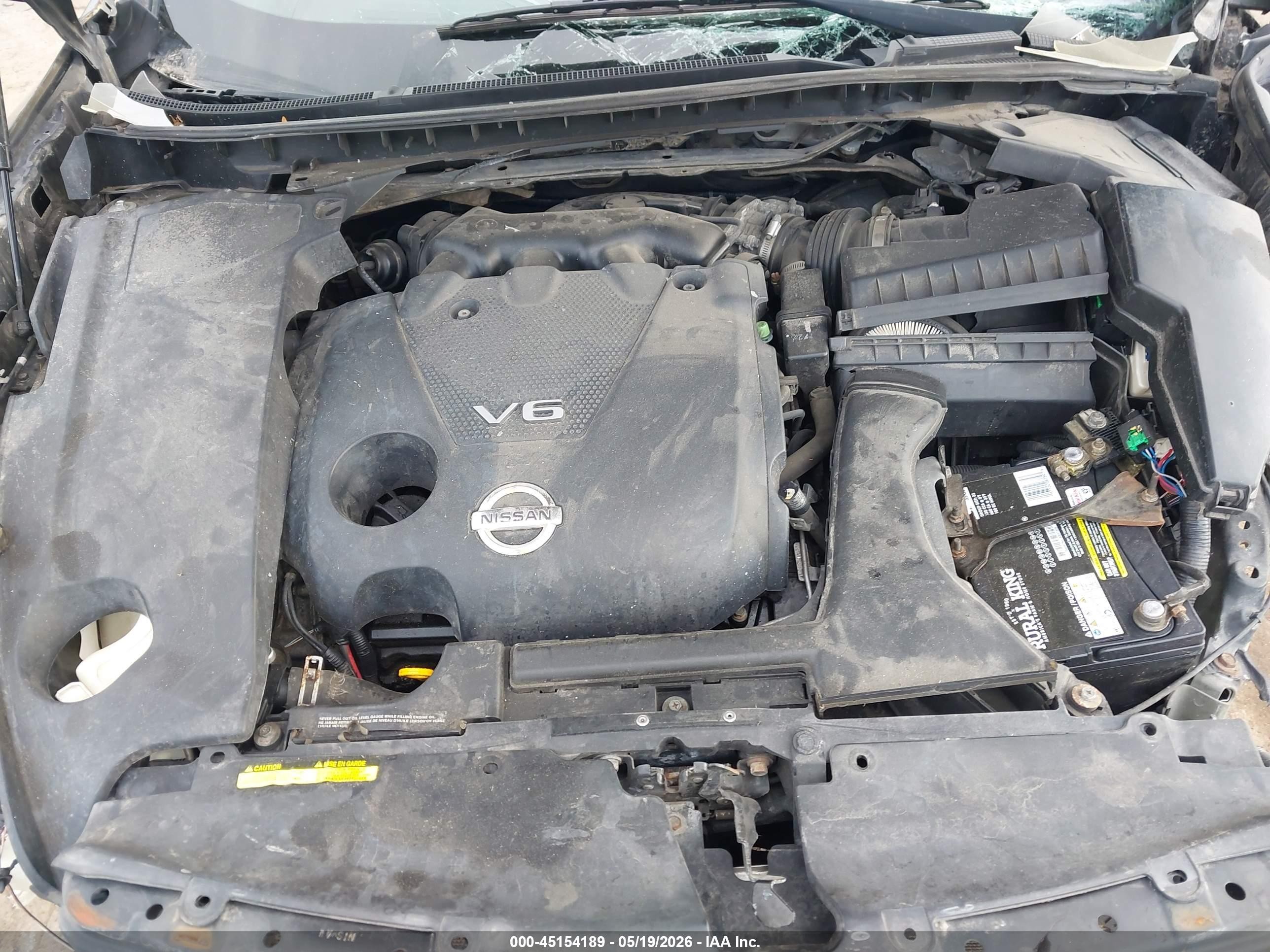 2012 Nissan Maxima 3.5 Sv Черный vin: 1N4AA5AP6CC810266