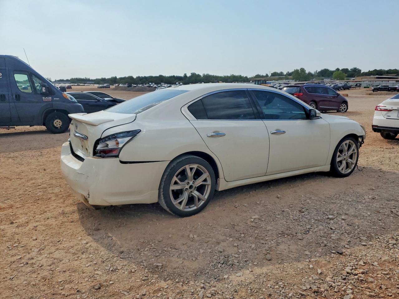 2012 Nissan Maxima 3.5 S White vin: 1N4AA5AP6CC816200
