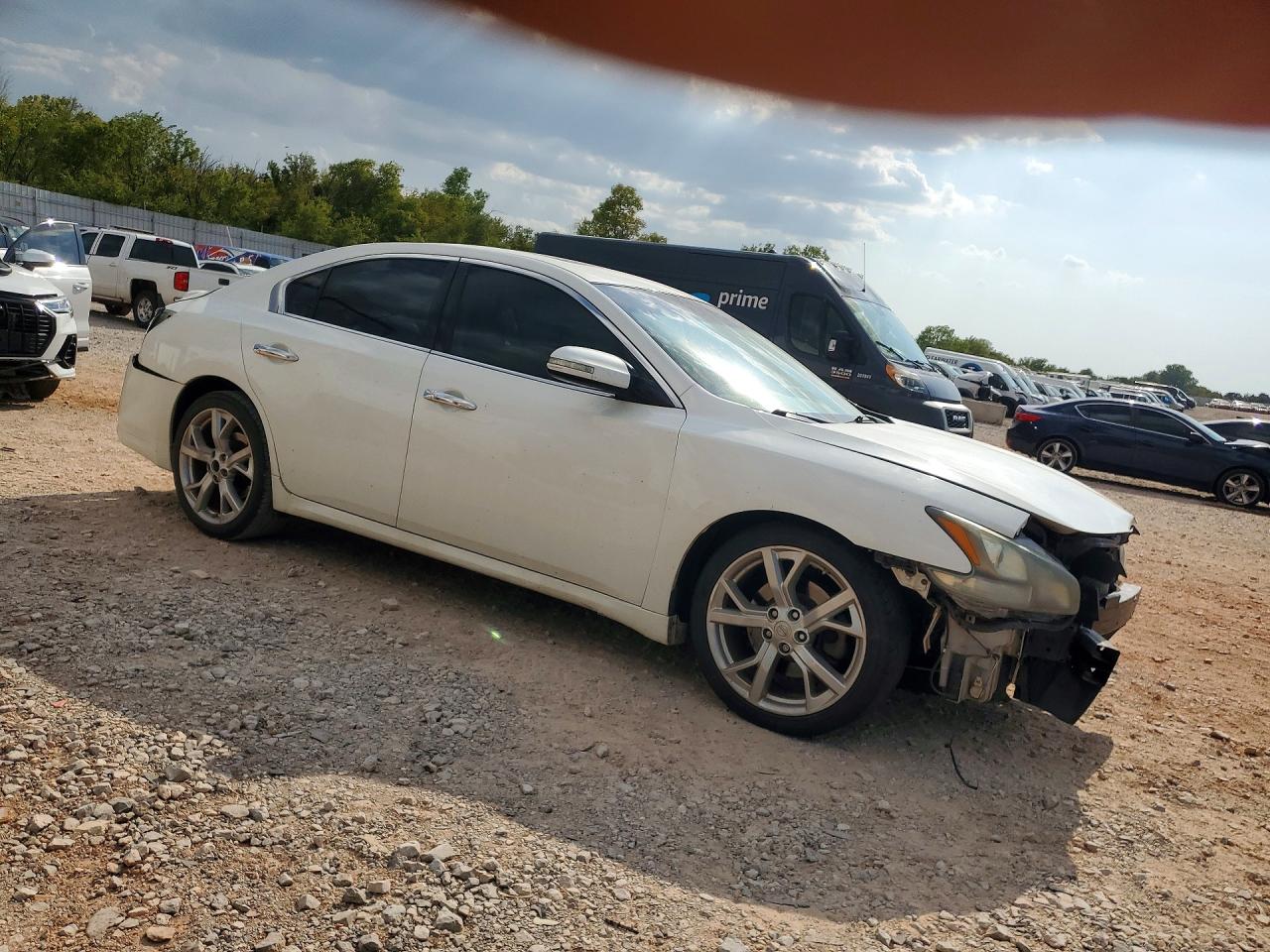 2012 Nissan Maxima 3.5 S White vin: 1N4AA5AP6CC816200