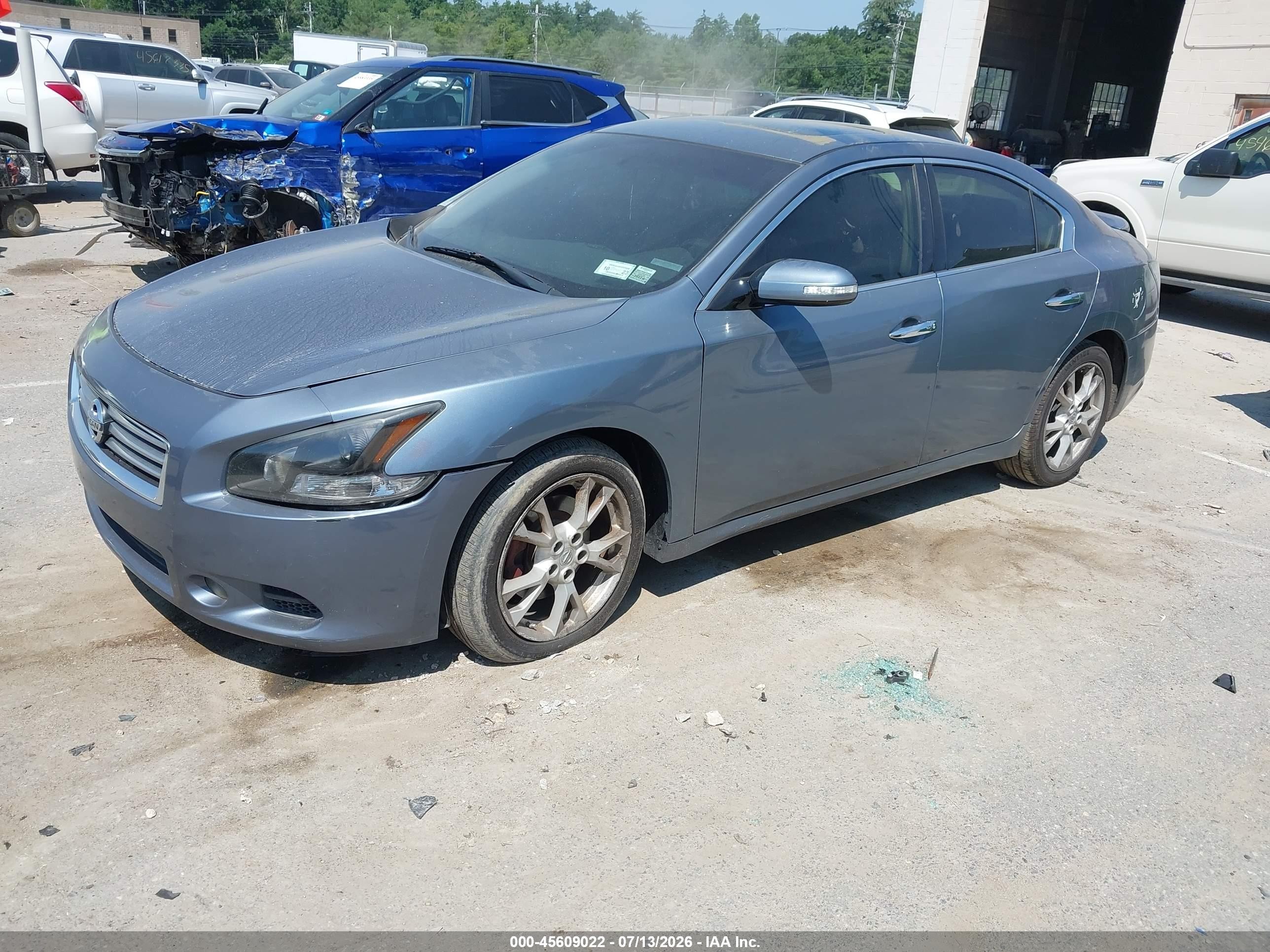 2012 Nissan Maxima 3.5 S Синий vin: 1N4AA5AP6CC817251