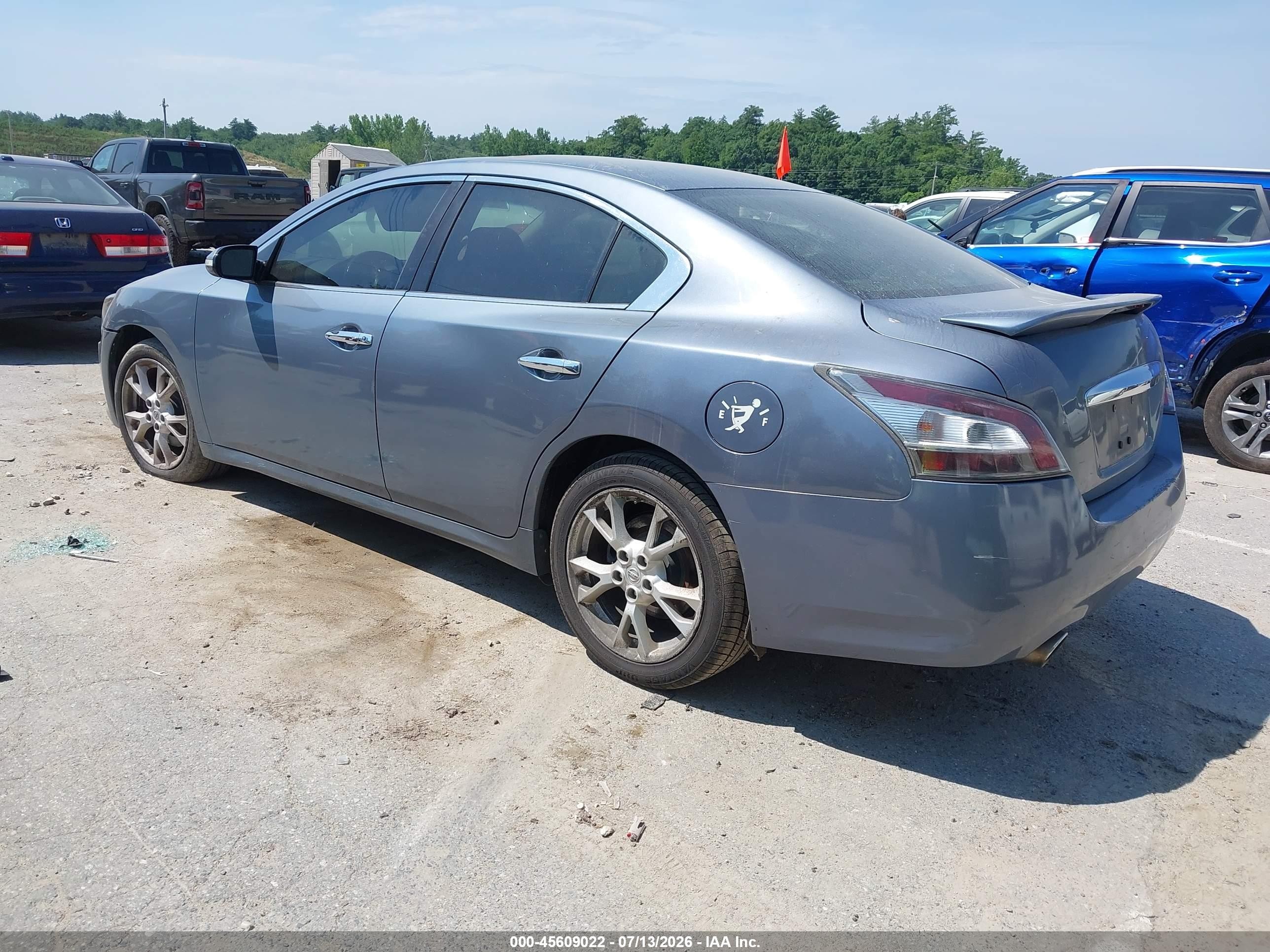 2012 Nissan Maxima 3.5 S Синий vin: 1N4AA5AP6CC817251