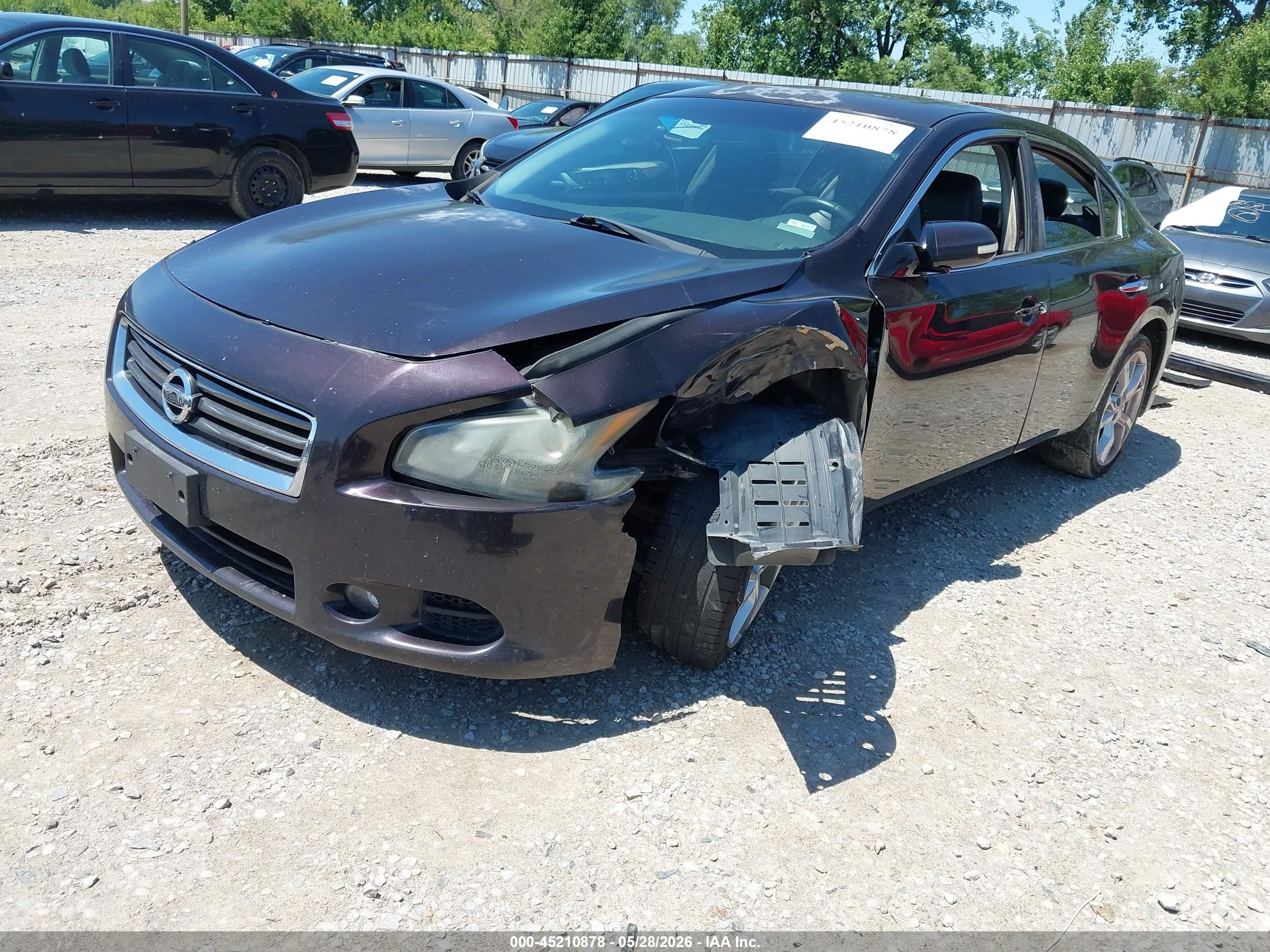 2012 Nissan Maxima 3.5 Sv Purple vin: 1N4AA5AP6CC828184