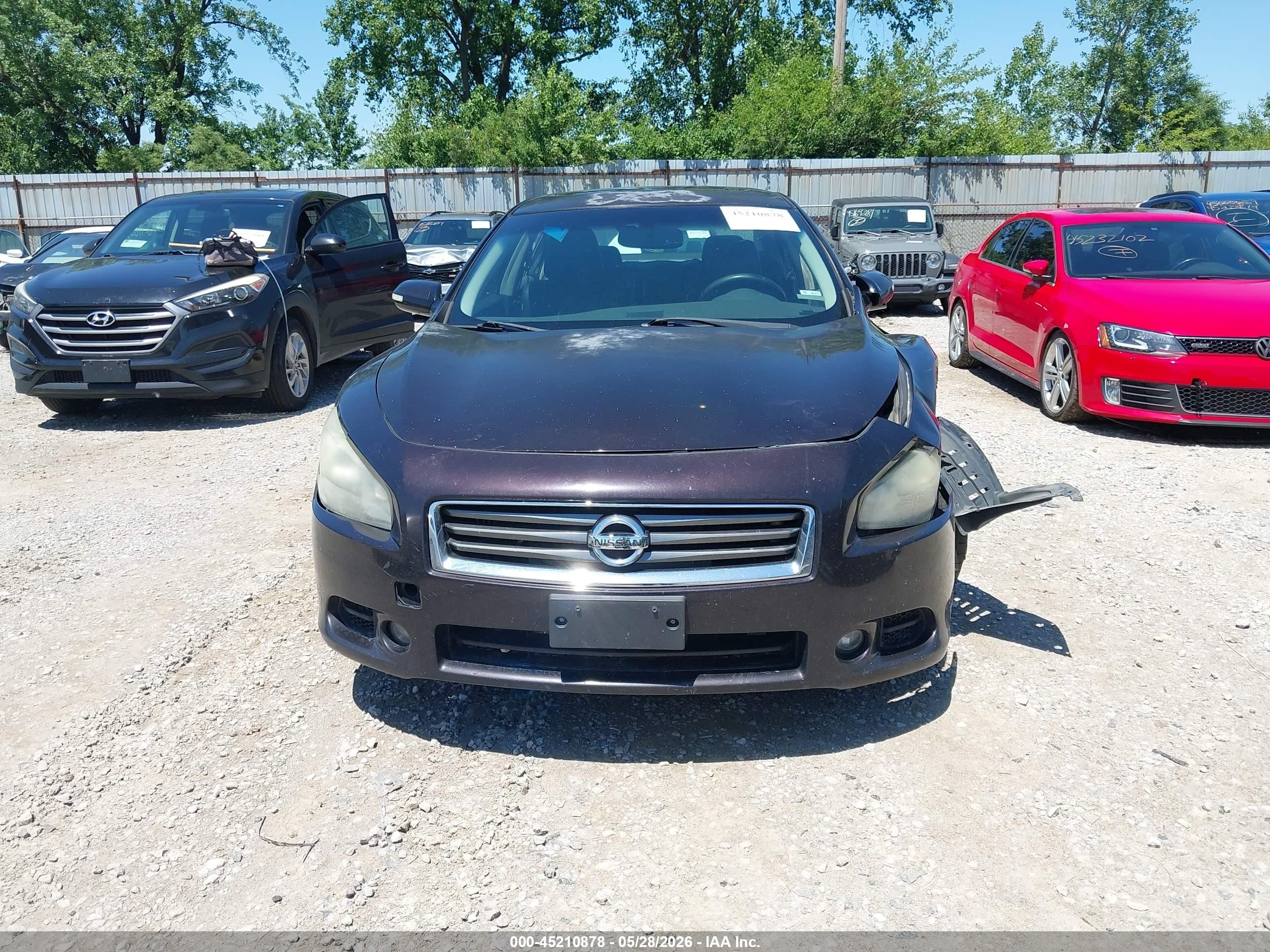 2012 Nissan Maxima 3.5 Sv Purple vin: 1N4AA5AP6CC828184