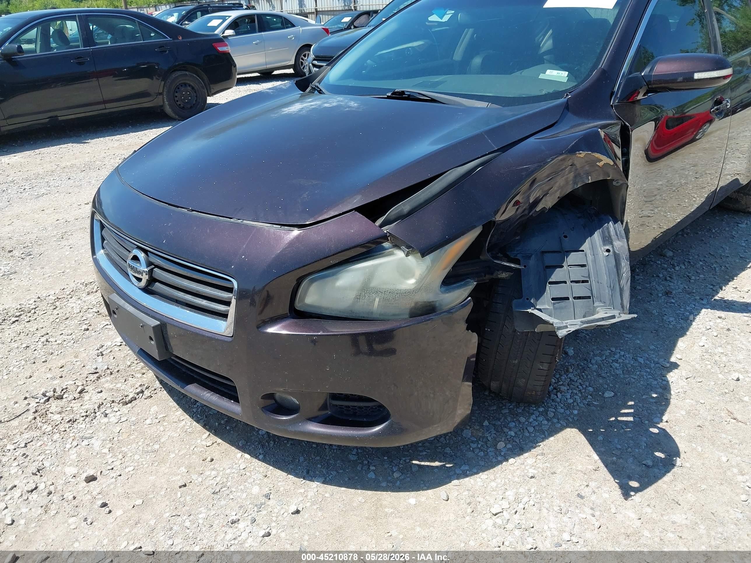 2012 Nissan Maxima 3.5 Sv Purple vin: 1N4AA5AP6CC828184