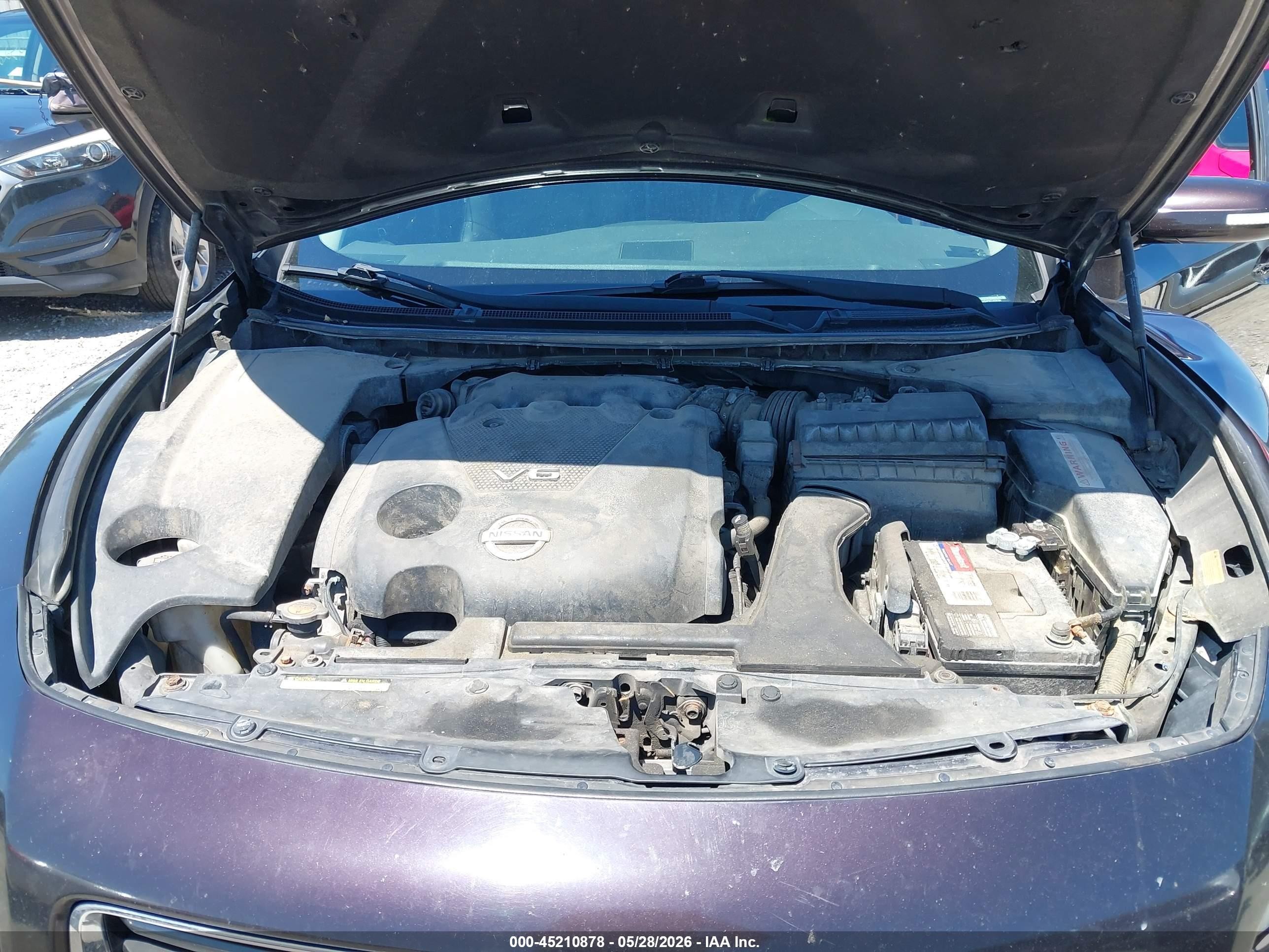 2012 Nissan Maxima 3.5 Sv Purple vin: 1N4AA5AP6CC828184