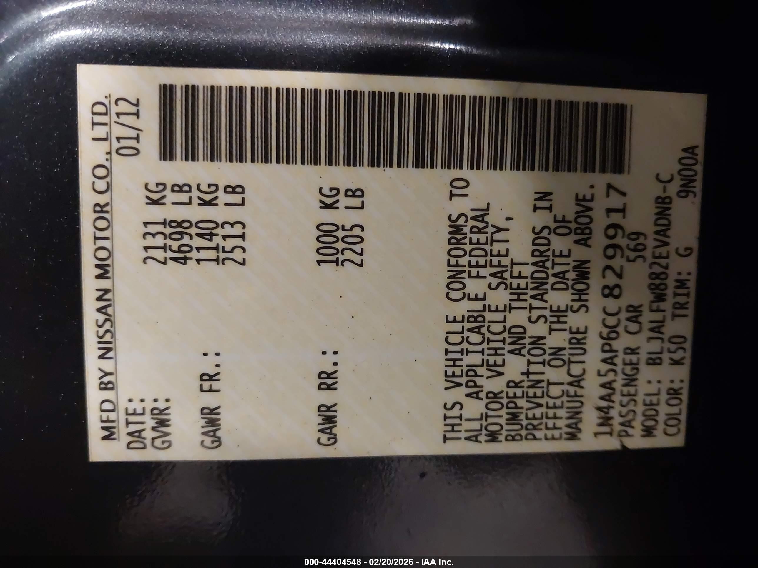 2012 Nissan Maxima 3.5 Sv Gray vin: 1N4AA5AP6CC829917